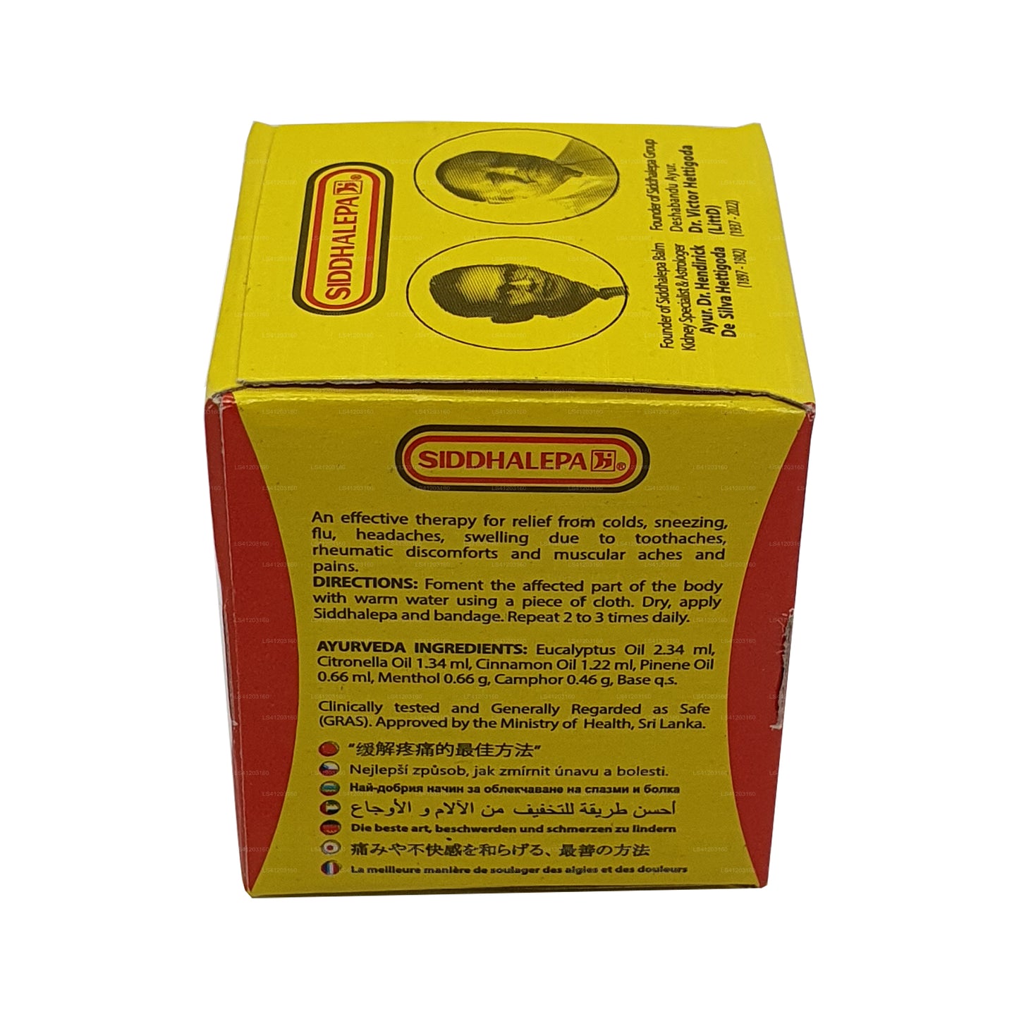 Siddhalepa Ayurveda Bitkisel Balsam
