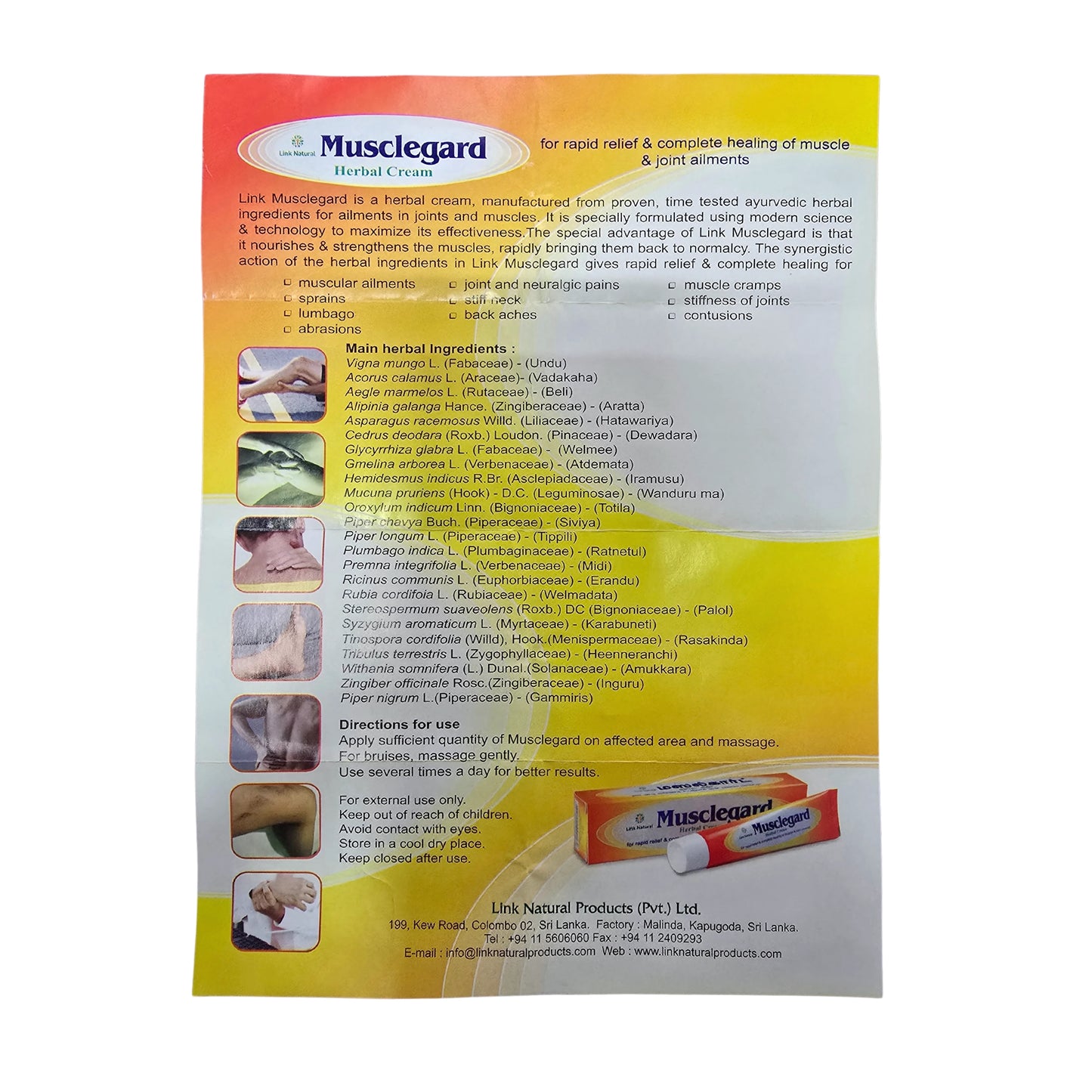 Link Musclegard Bitkisel Krem (25g)