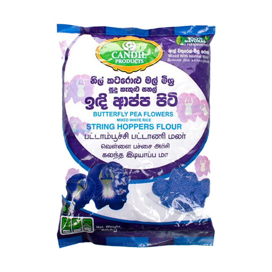 Candil Kelebek Bezelye Çiçekleri Karışık Beyaz Pirinç Tel Haznesi Un (500g)