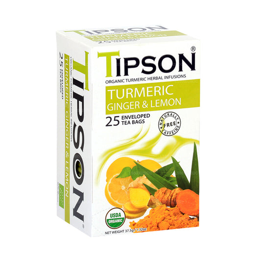 Tipson Çay Organik Zerdeçal Zencefil & Limon (37.5g)