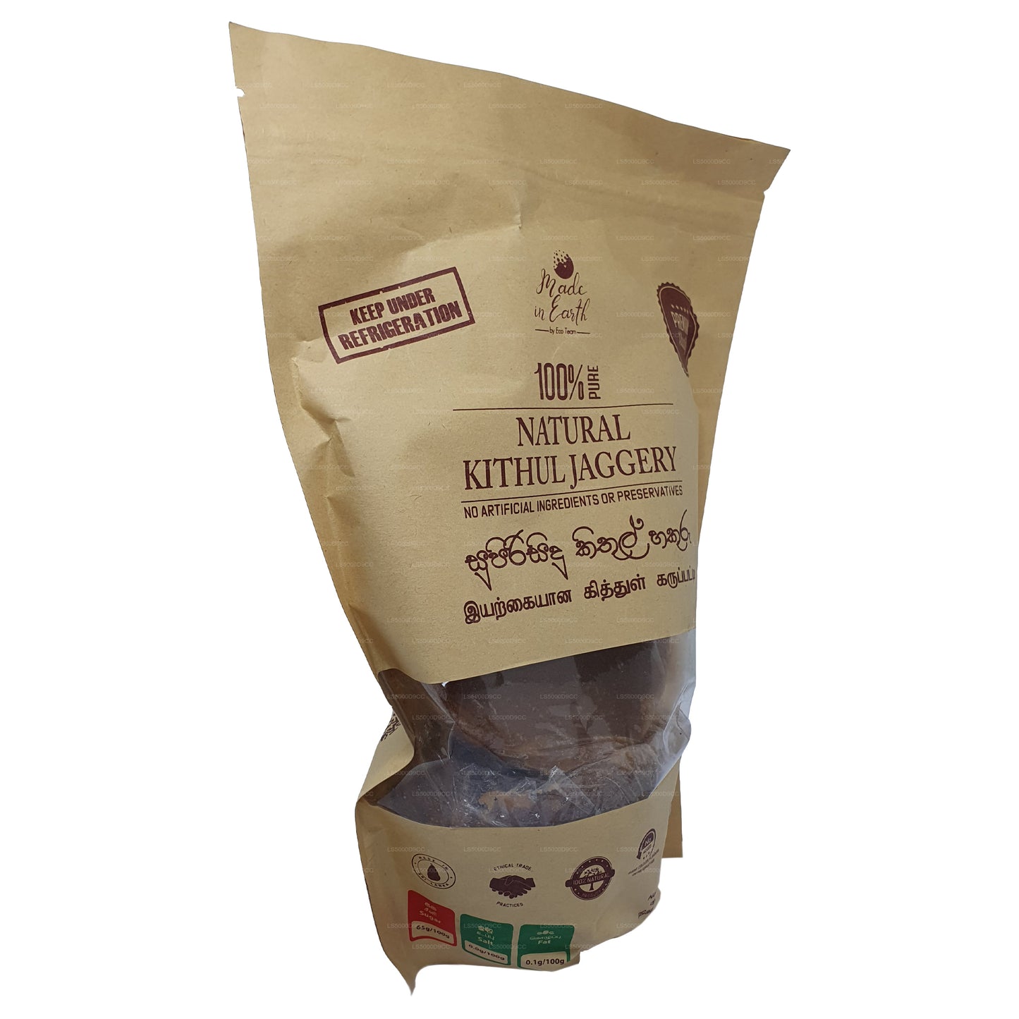 Dünyada Üretilen Saf Doğal Kithul Jaggery (500g)