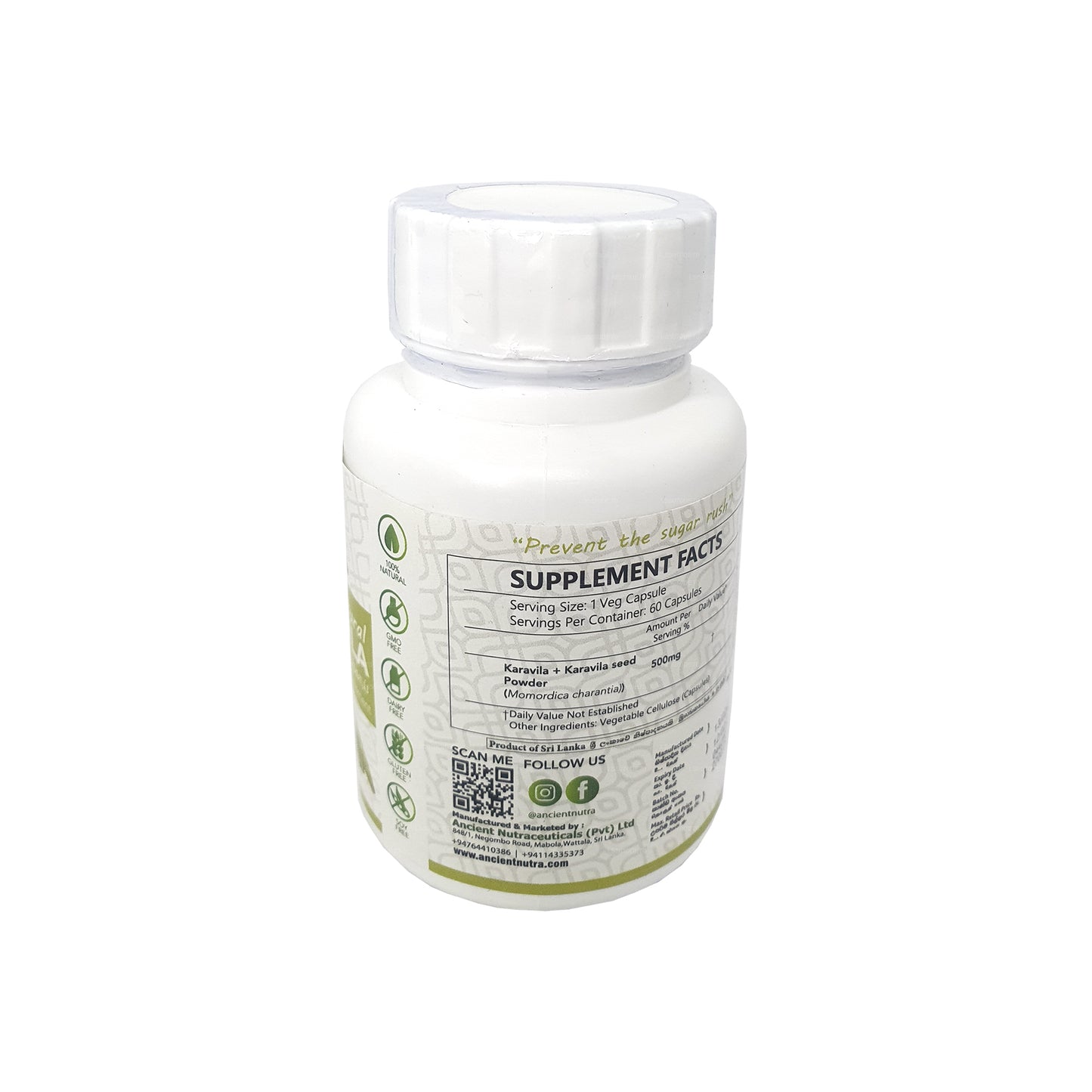 Ancient Nutra (Karavila) Bitter Melon (60 capsules)