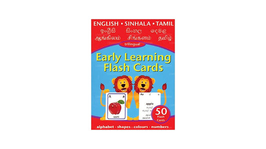 Erken Öğrenme Flash Kartları (Üç Dilli - İngilizce, Sinhala, Tamilce)