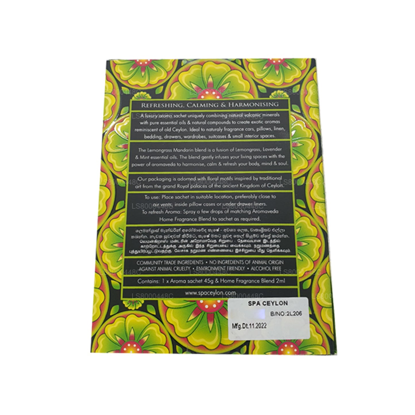 Spa Seylan Limon Mandalina Aromaveda Aroma Poşeti (45g)