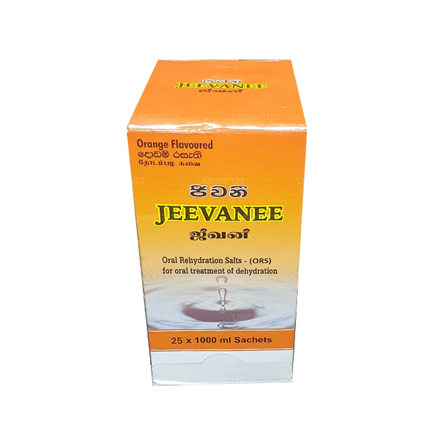 Jeevanee Portakal Aromalı Oral Rehidrasyon Tuzları (25 Poşet)