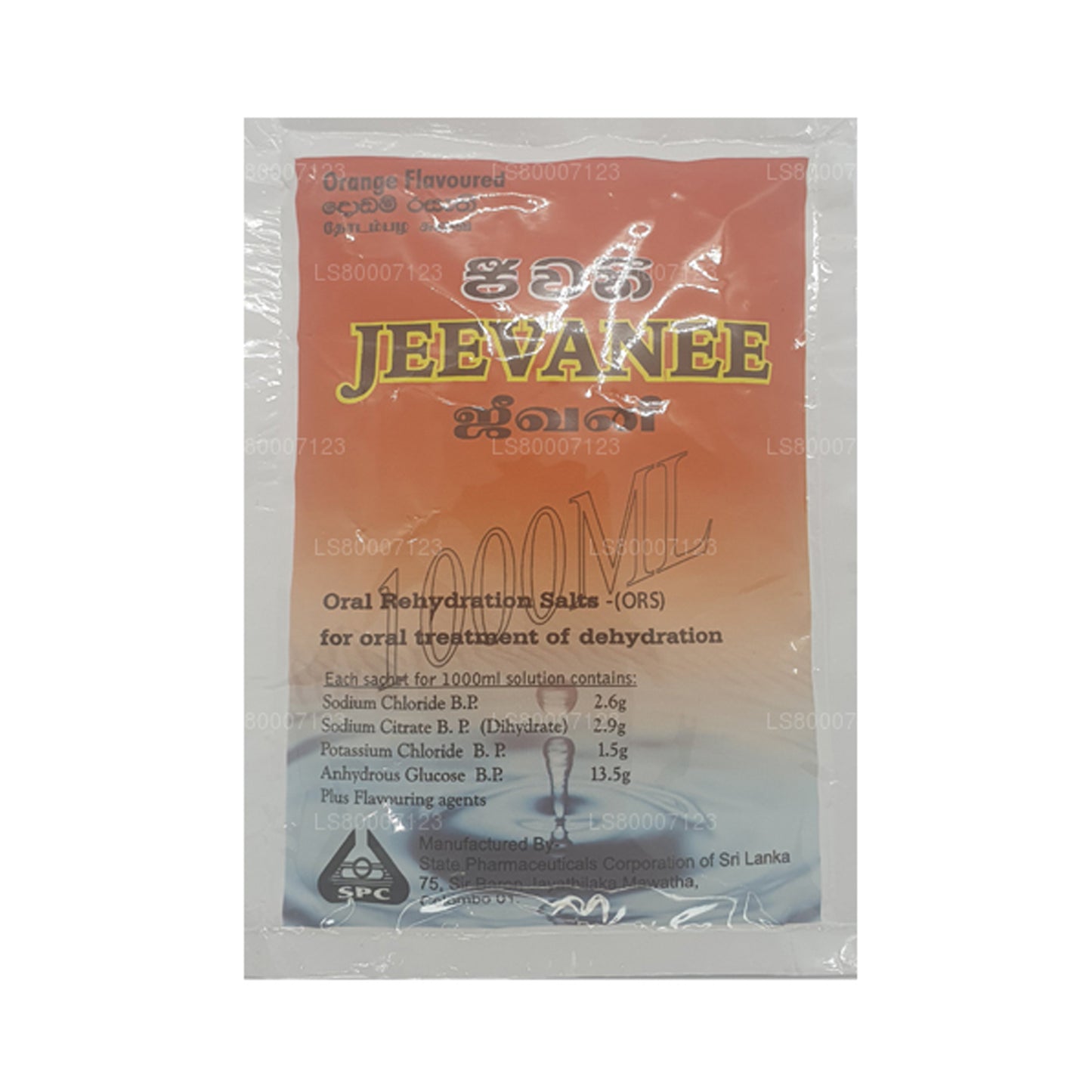 Jeevanee Portakal Aromalı Oral Rehidrasyon Tuzları (25 Poşet)