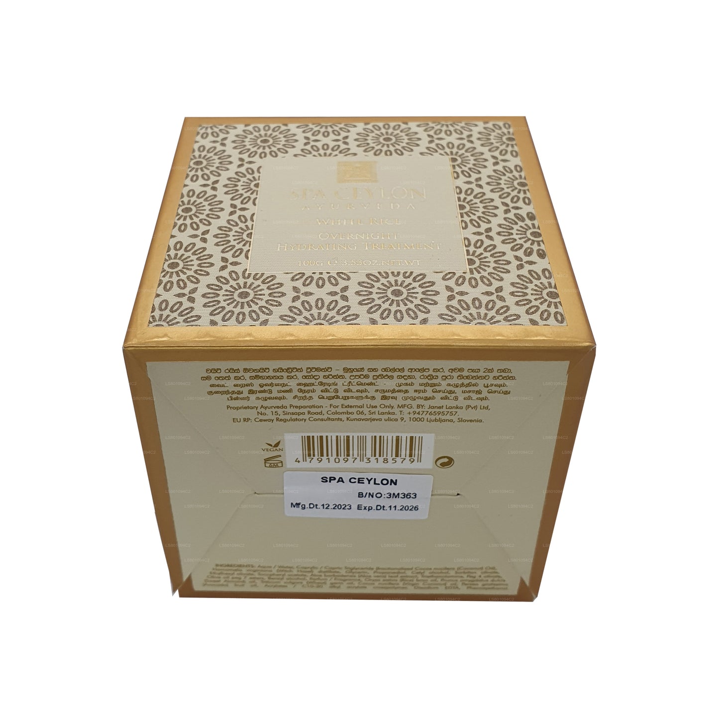 Spa Seylan Beyaz Pirinç Gecede Nemlendirici Tedavi (200g)