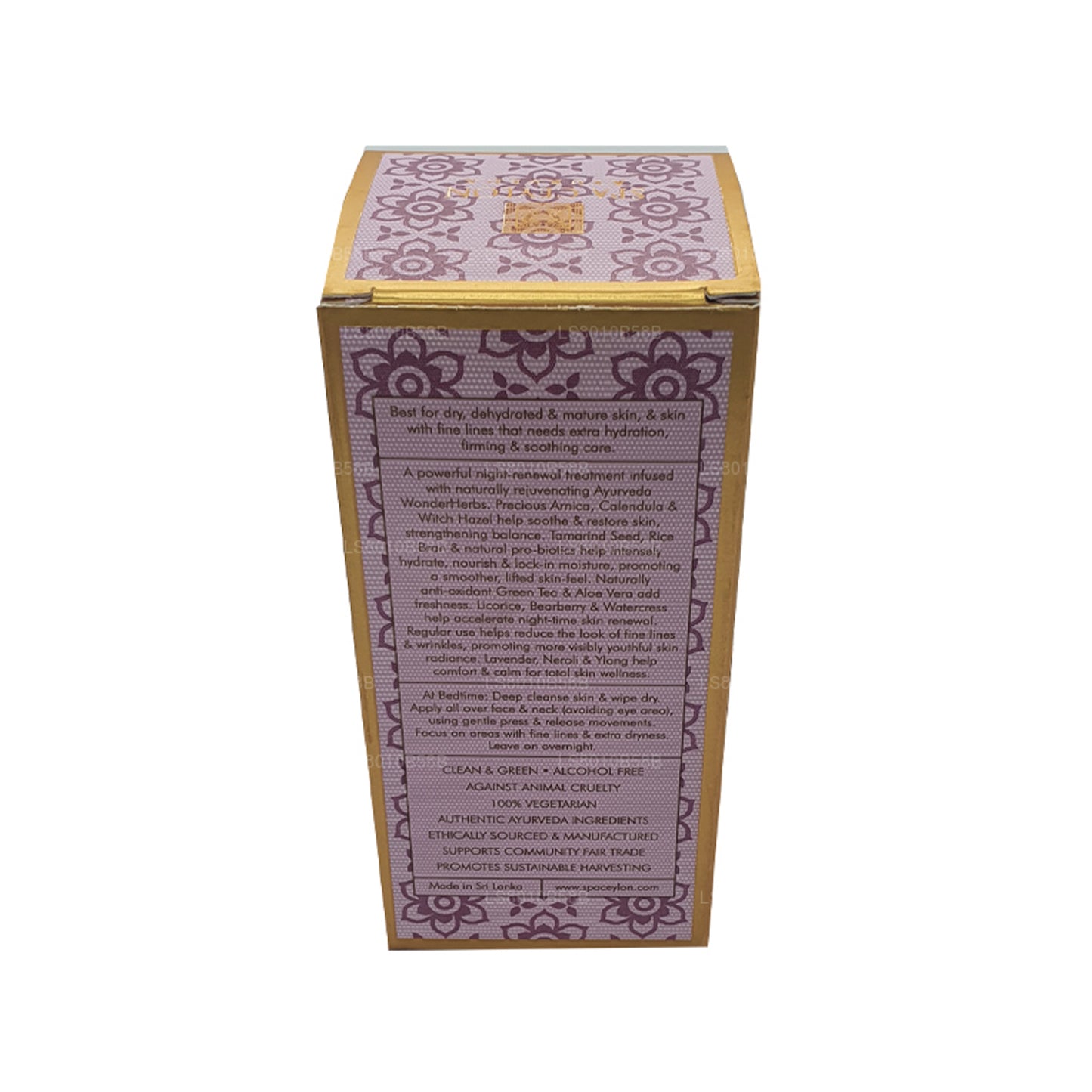 Spa Seylan Cilt Uyku Demirhindi Tohumu Gelişmiş Kaldırma ve Canlandırıcı Gece Yüz Serumu (30ml)
