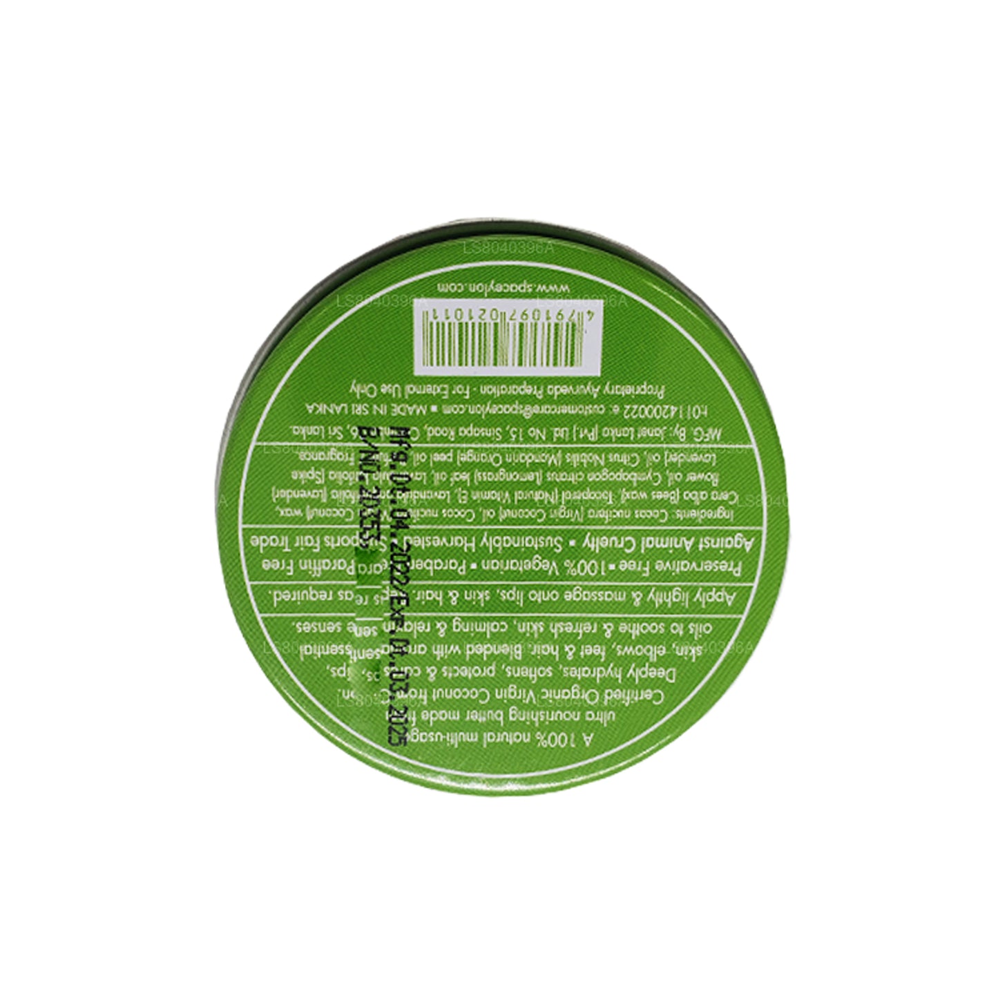 Spa Seylan Limon Mandalina Bakire Hindistan Cevizi Doğal Tereyağı (25g)