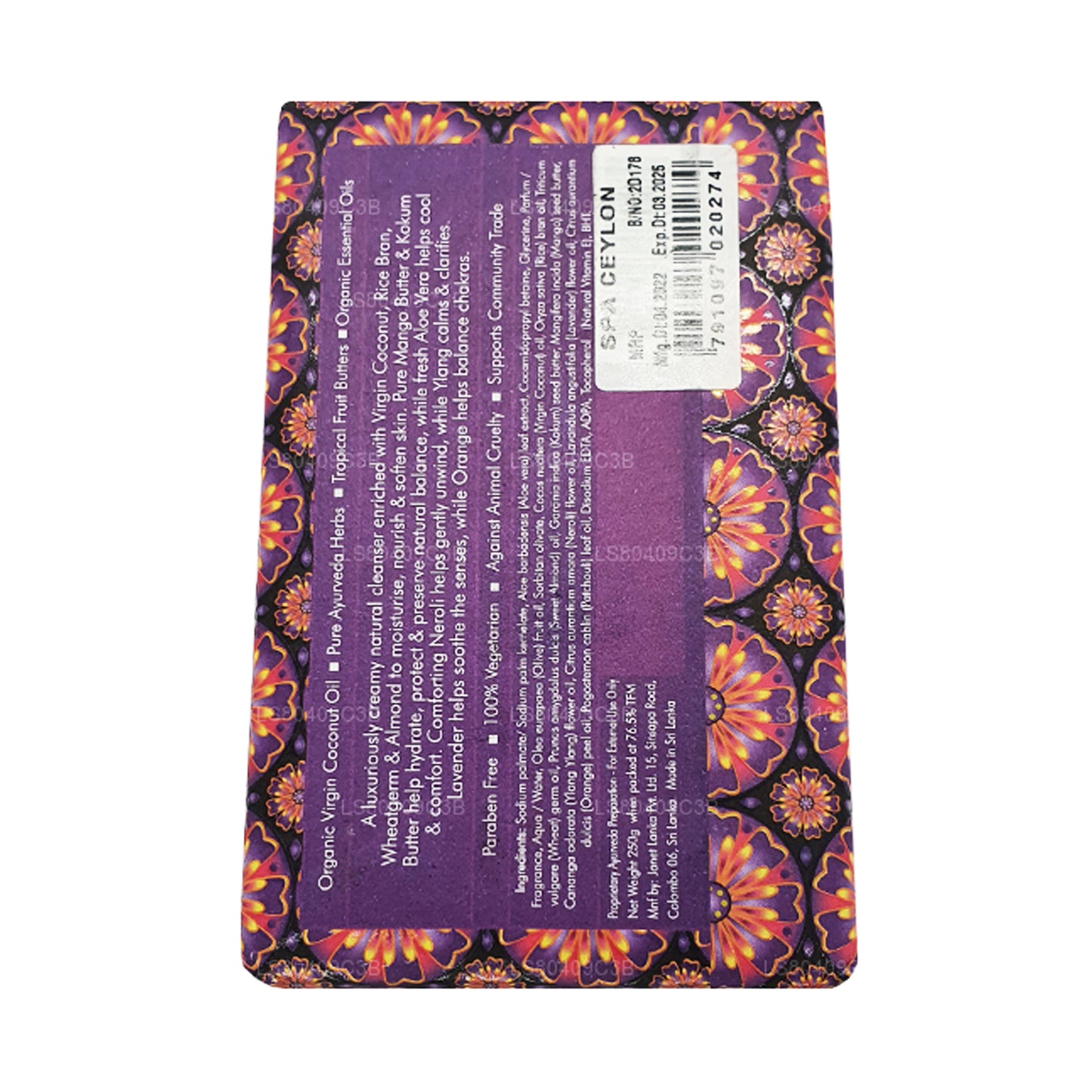 Spa Seylan Lavanta Neroli Ylang Lüks Sabun (250g)