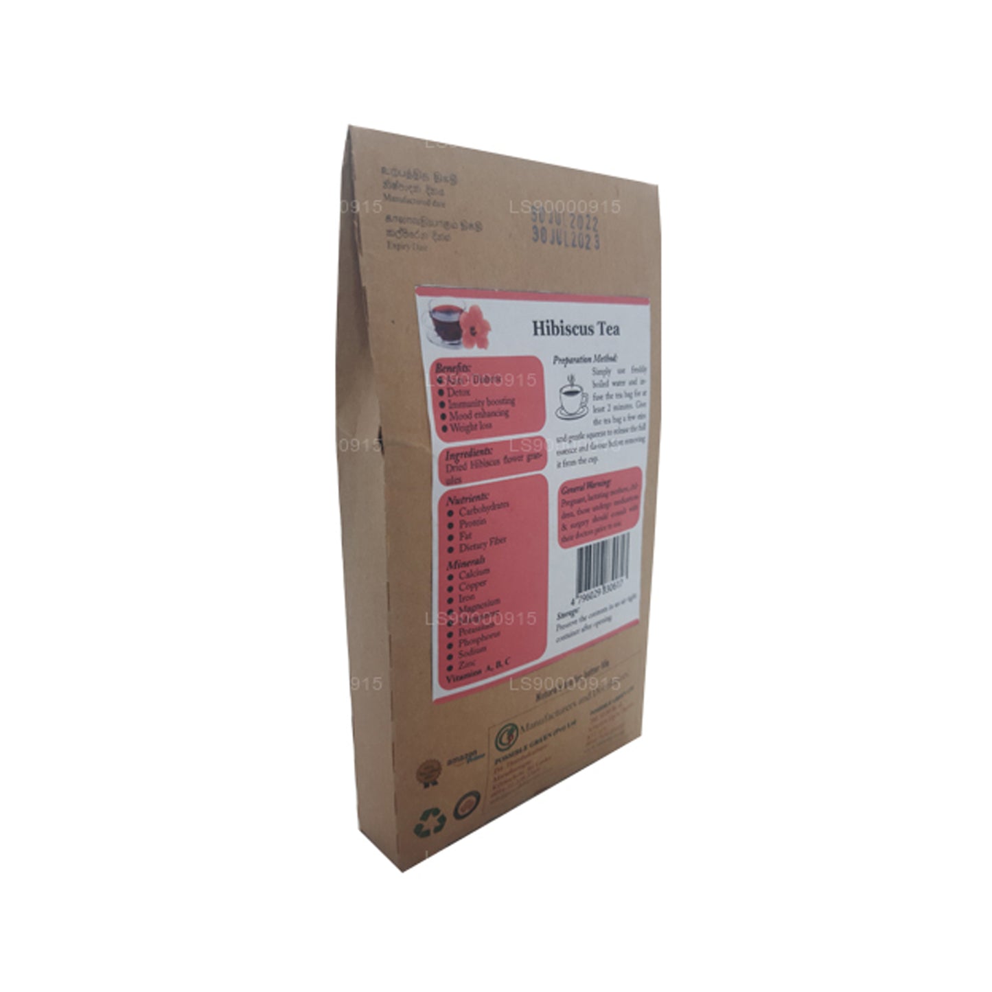 Lifetone Hibiscus Çiçek Çayı (30g)