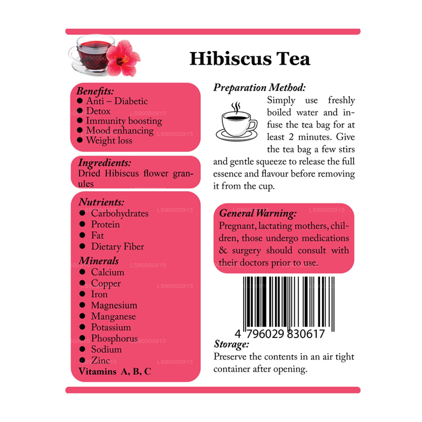 Lifetone Hibiscus Çiçek Çayı (30g)
