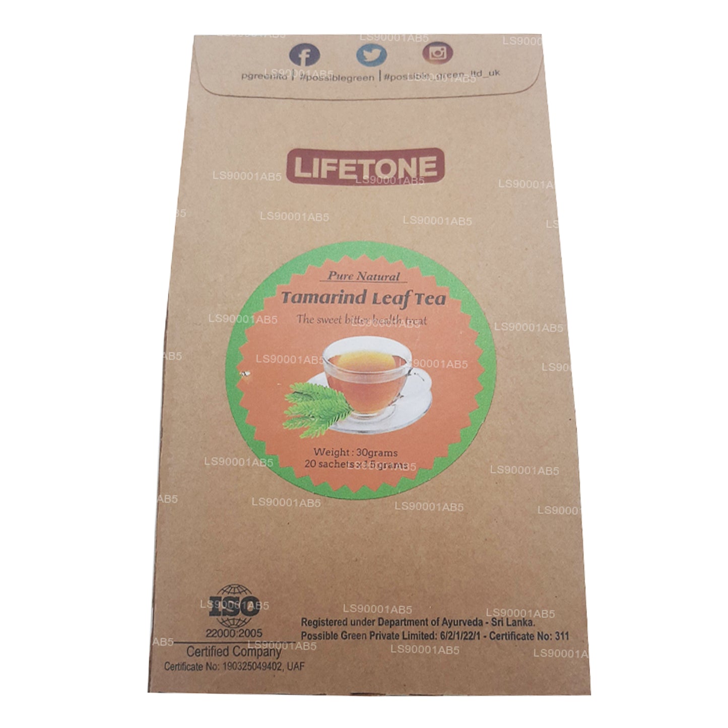 Lifetone Demirhindi Yaprağı Çayı (40g)