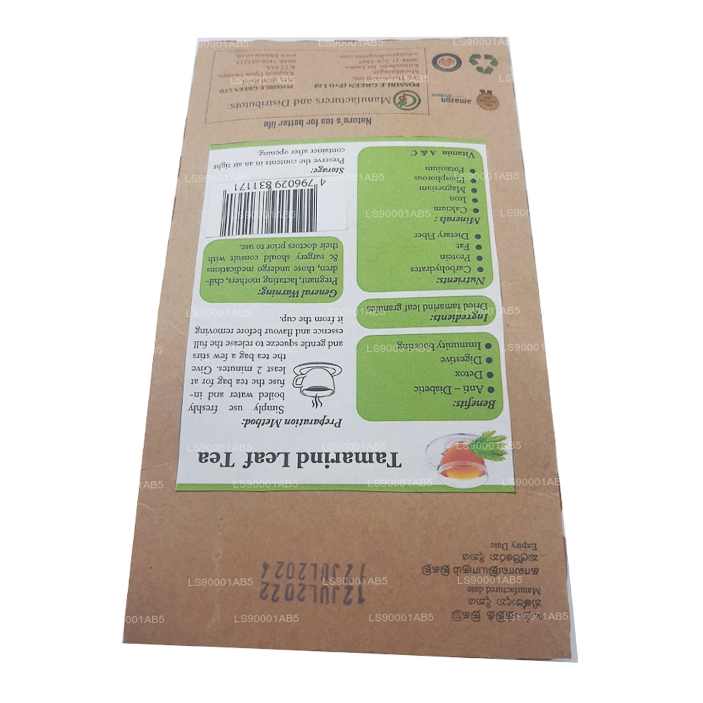Lifetone Demirhindi Yaprağı Çayı (40g)