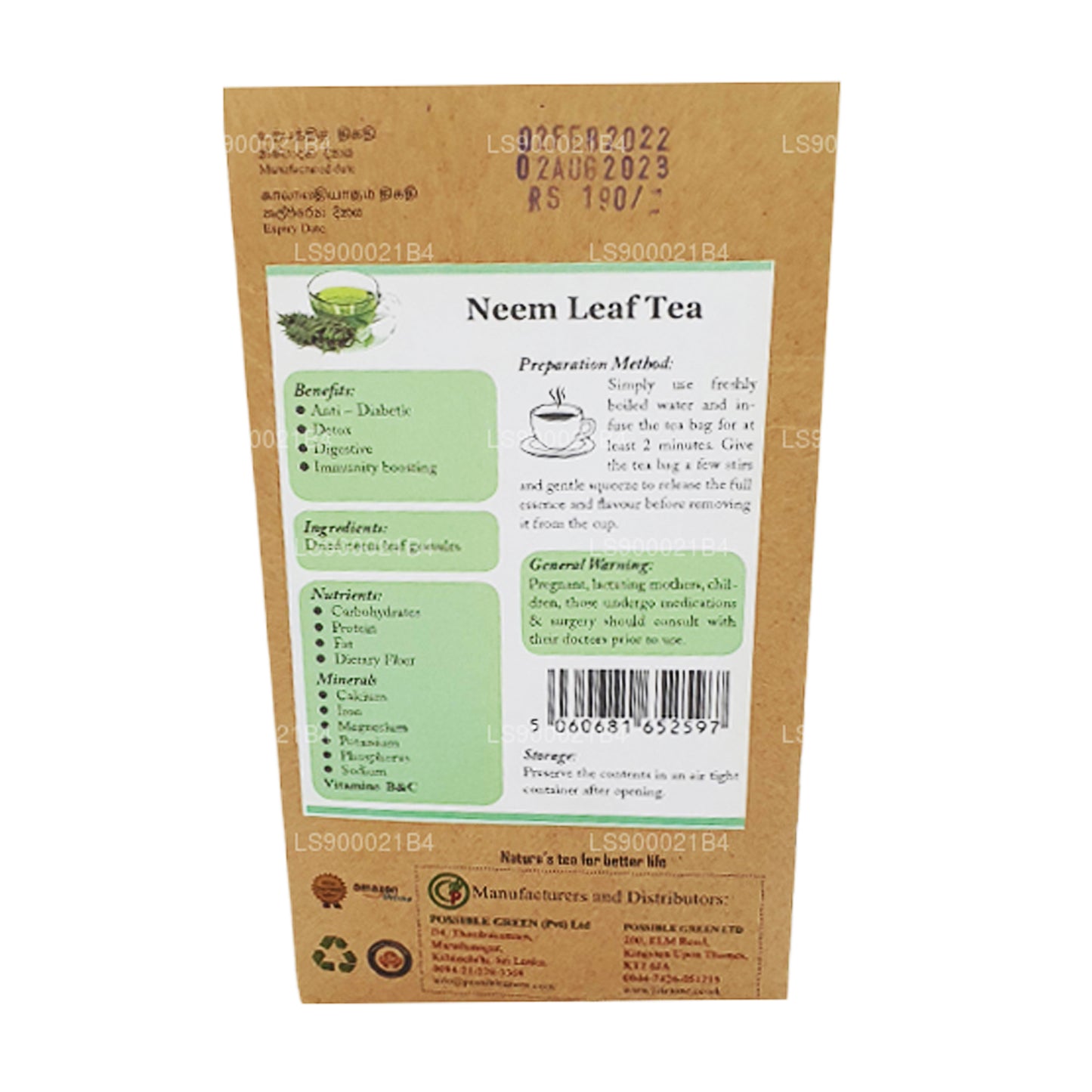 Lifetone Neem Yaprak Çayı (30g)