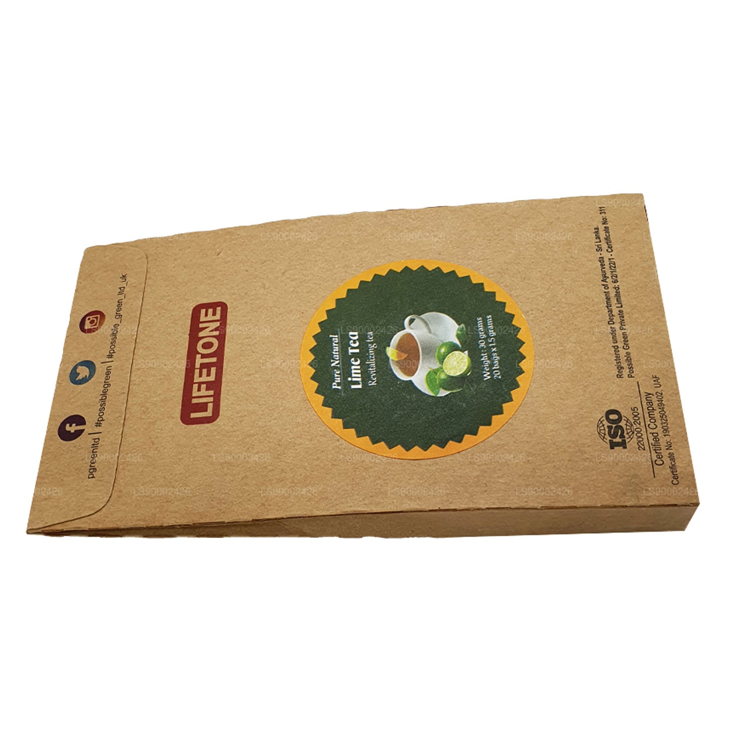 Lifetone Kireç Çayı (30g) 20 Çay Poşetleri