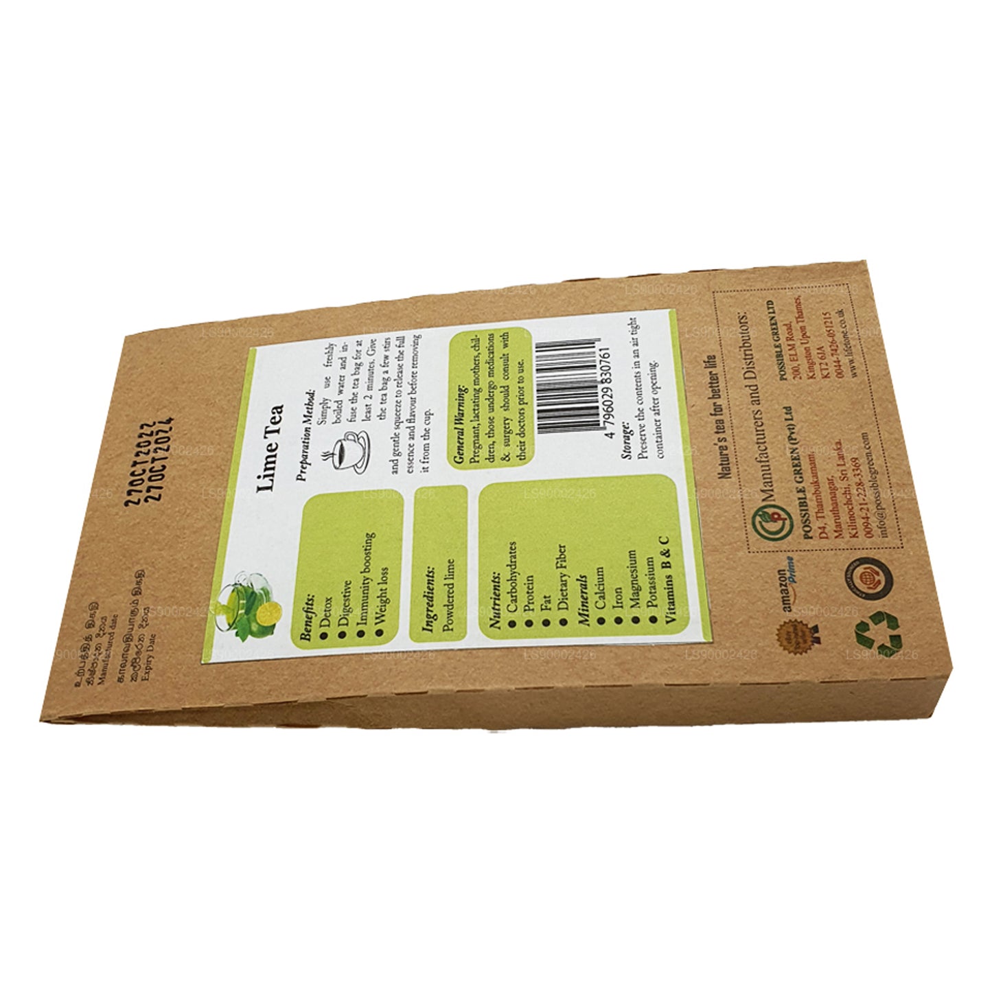 Lifetone Kireç Çayı (30g) 20 Çay Poşetleri