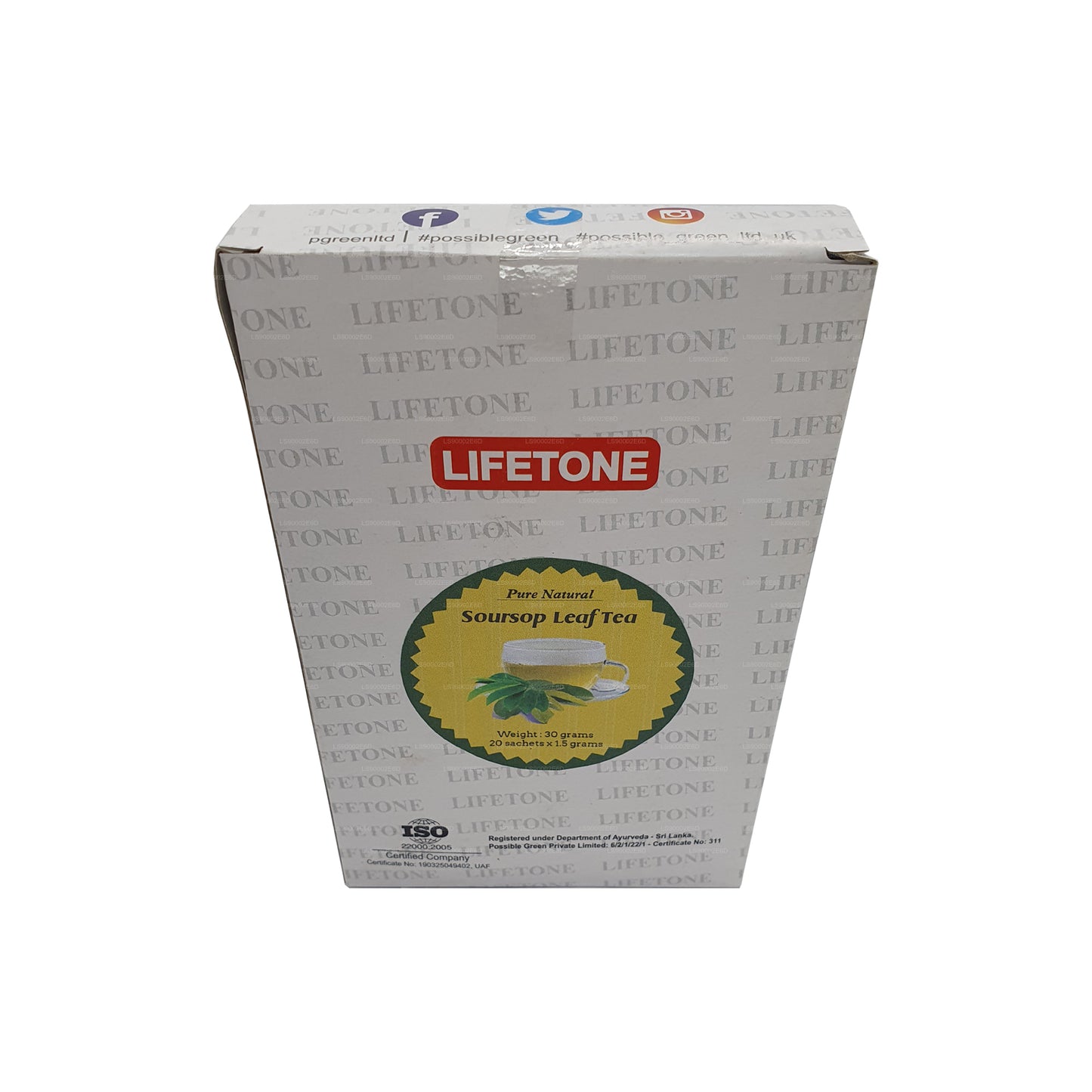 Lifetone Soursop Yaprak Çay (30g) 20 Çay Poşetleri