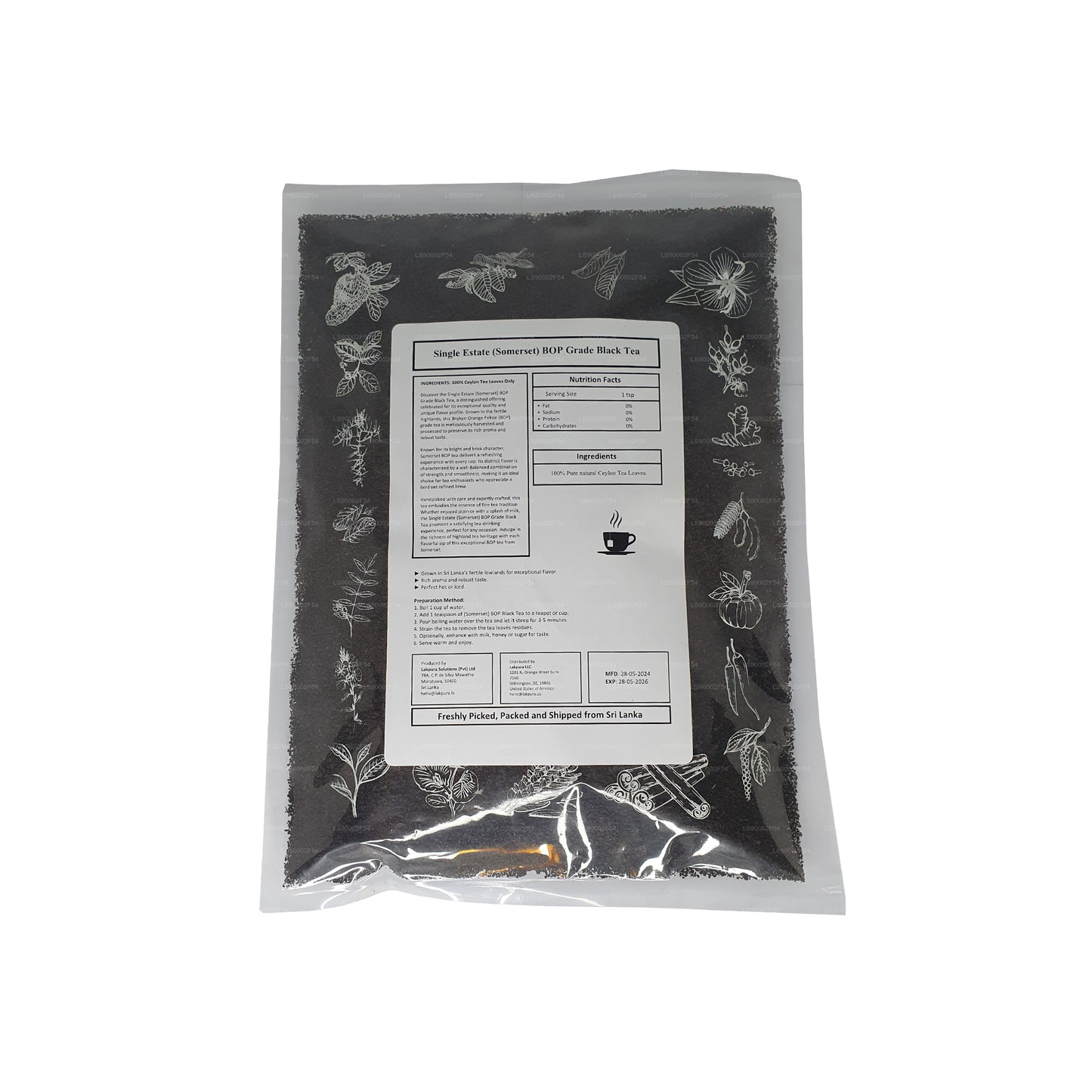 Lakpura Tekli Emlak (Somerset) BOP Sınıfı Seylan Siyah Çay (100g)
