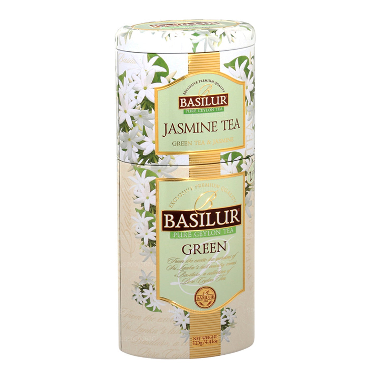 Basilur Meyve ve Çiçekler “Yasemin Çayı/Yeşil” (125g) Caddy