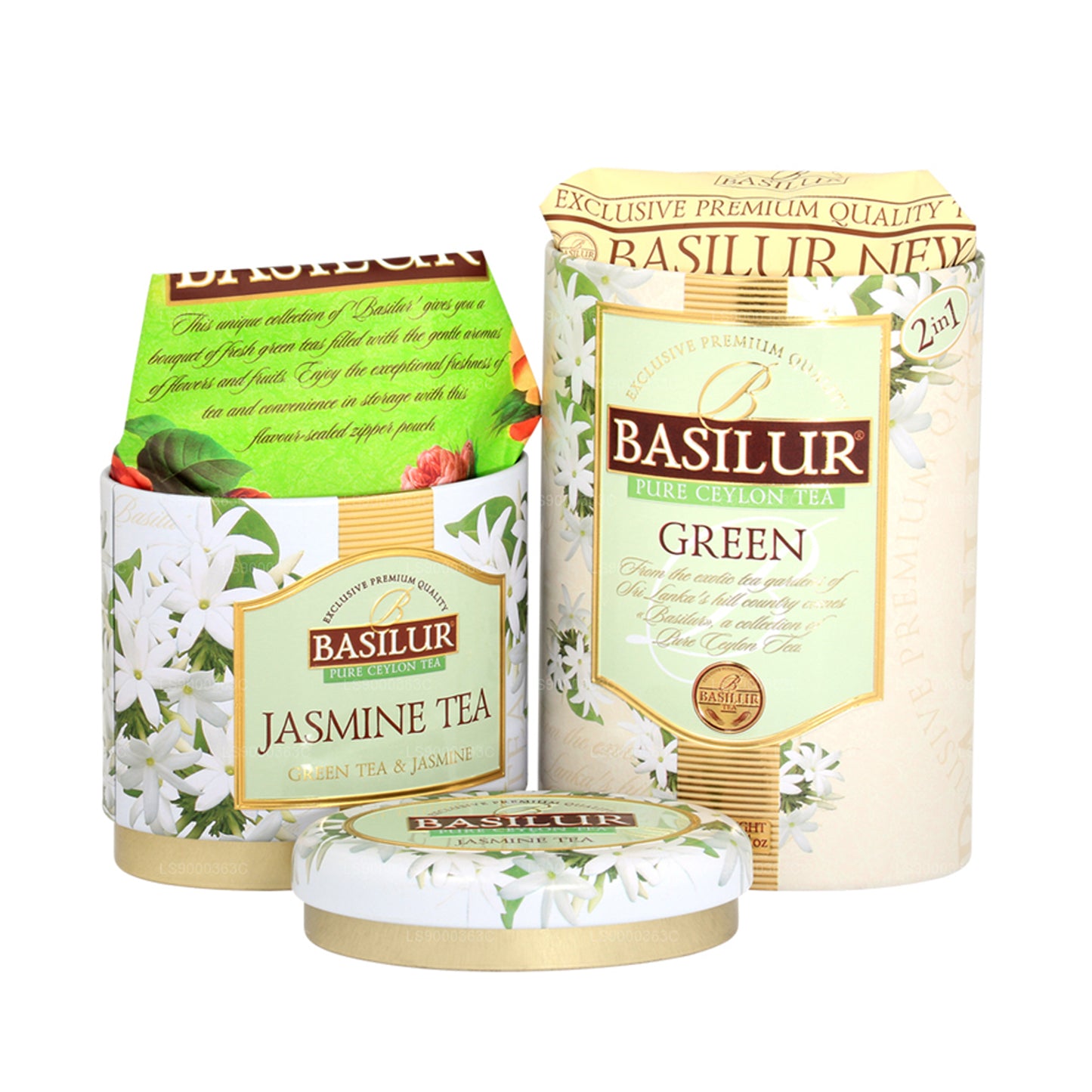 Basilur Meyve ve Çiçekler “Yasemin Çayı/Yeşil” (125g) Caddy