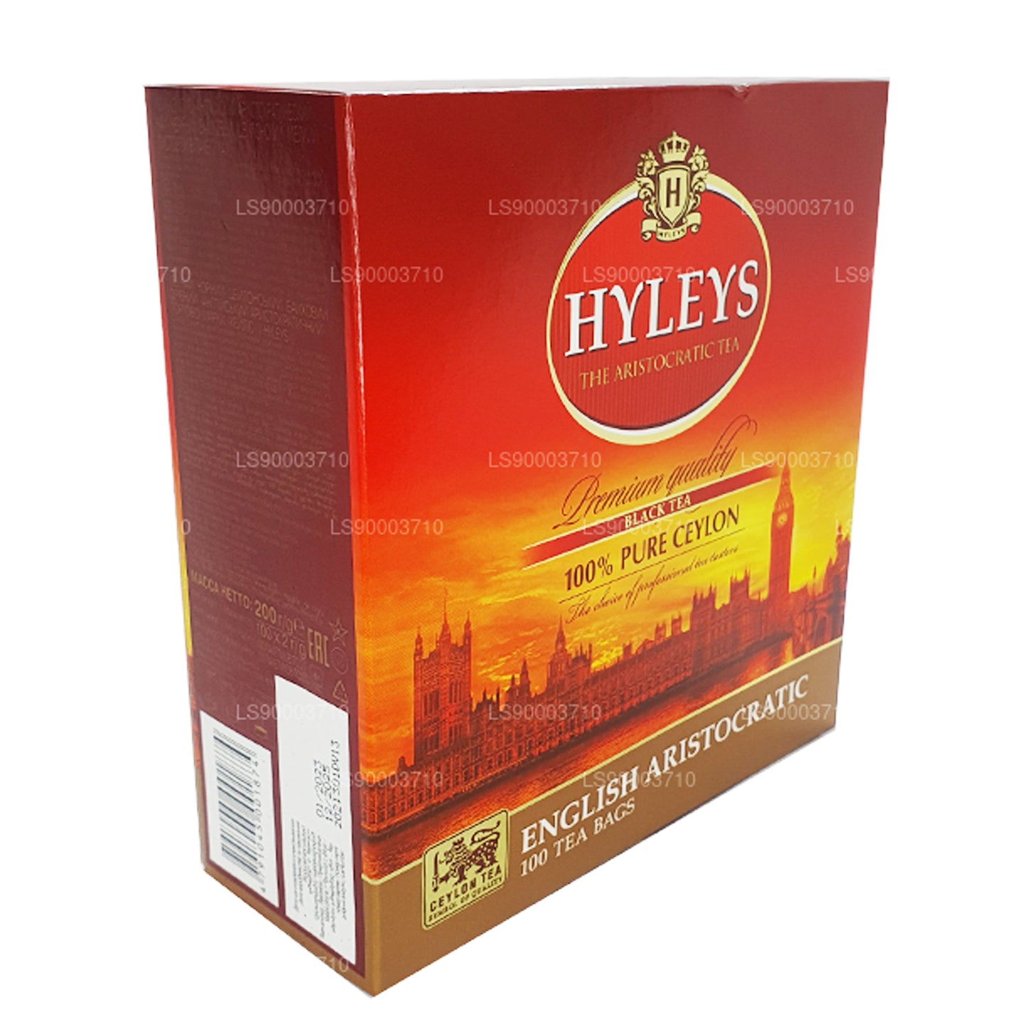 HLEYS Premium Kalite Siyah Çay 100 Çay Bages (200g)