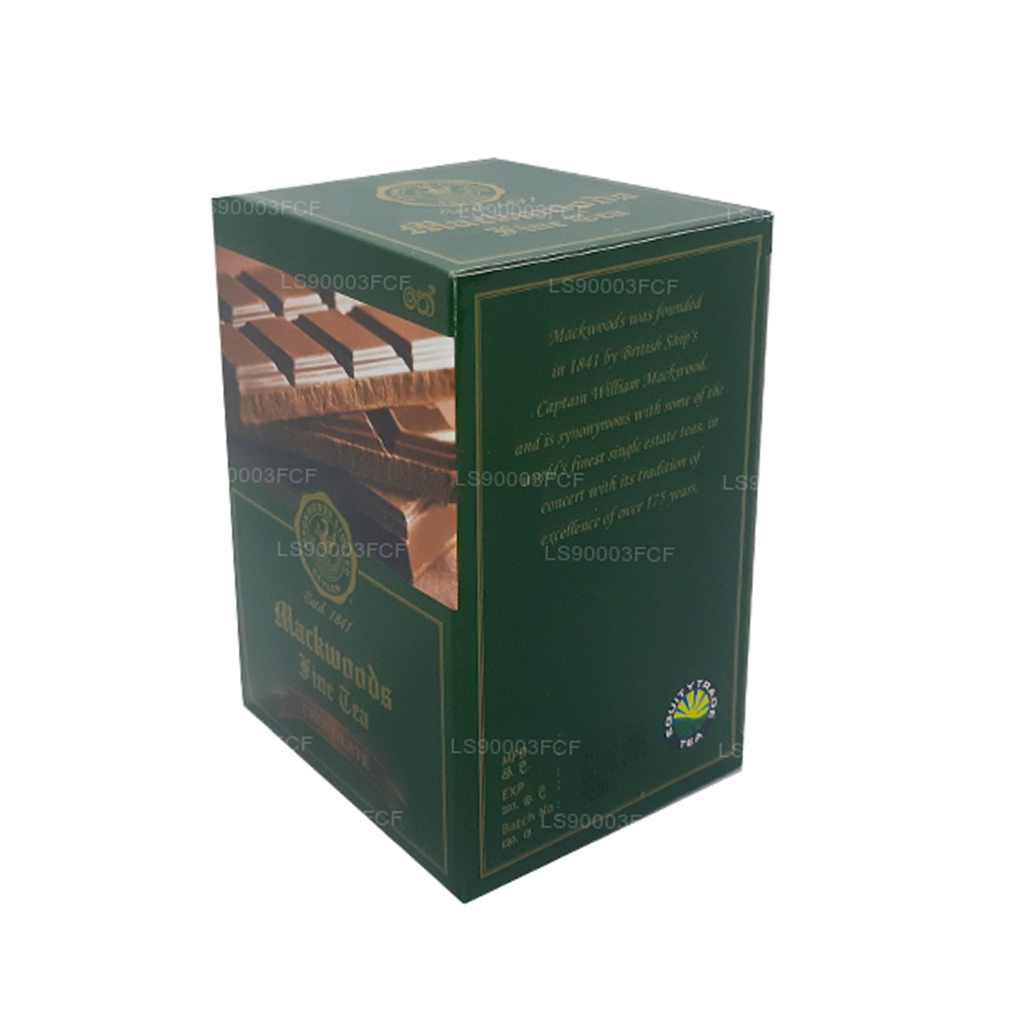 Mackwoods Tek Kişilik Çikolata Aromalı Seylan Siyah Çay (50g) 25 Çay Poşeti