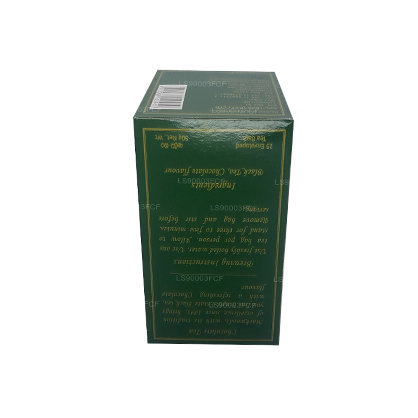 Mackwoods Tek Kişilik Çikolata Aromalı Seylan Siyah Çay (50g) 25 Çay Poşeti