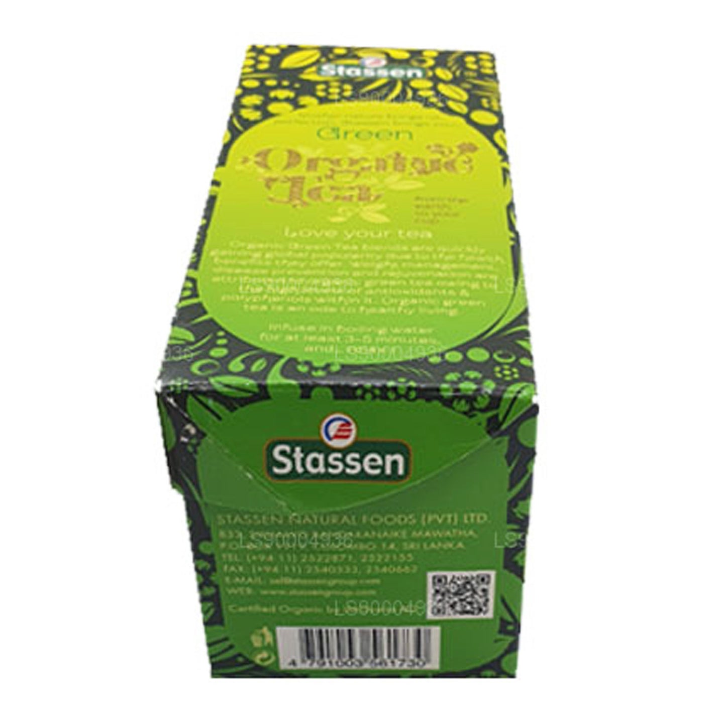 Stassen Yeşil Organik Çay (50g) 25 Çay Poşeti