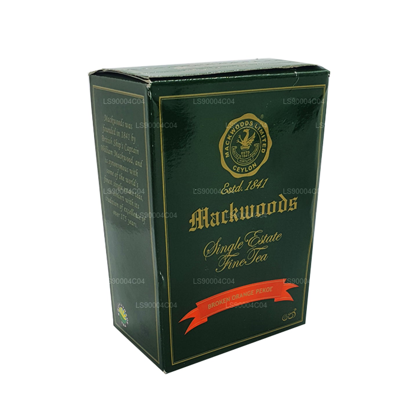 Mackwoods Single Estate Saf Seylan Çayı (BOP) Kırık Turuncu Pekoe (200g)