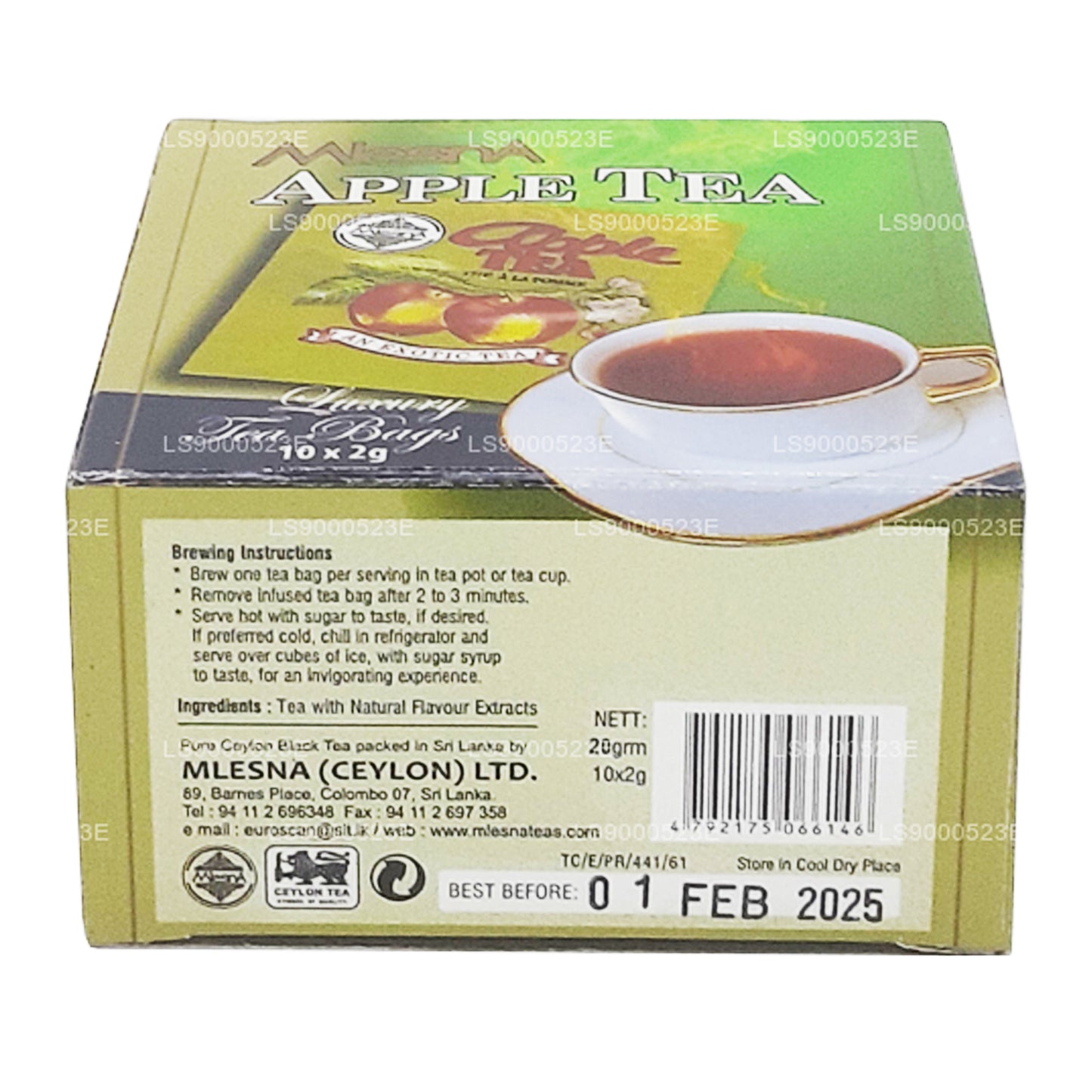 Mlesna Elma Çayı (20g) 10 Lüks Çay Poşeti