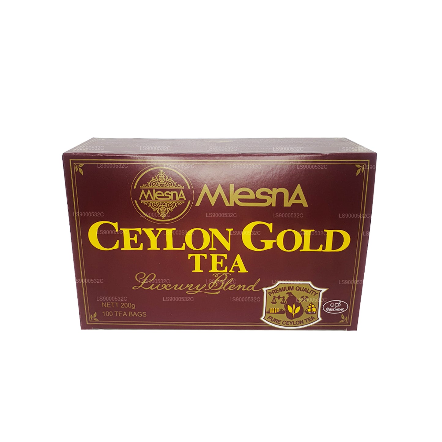 Mlesna Çay Seylan Altın 100 Çay Poşetleri (200g) İp ve Etiket