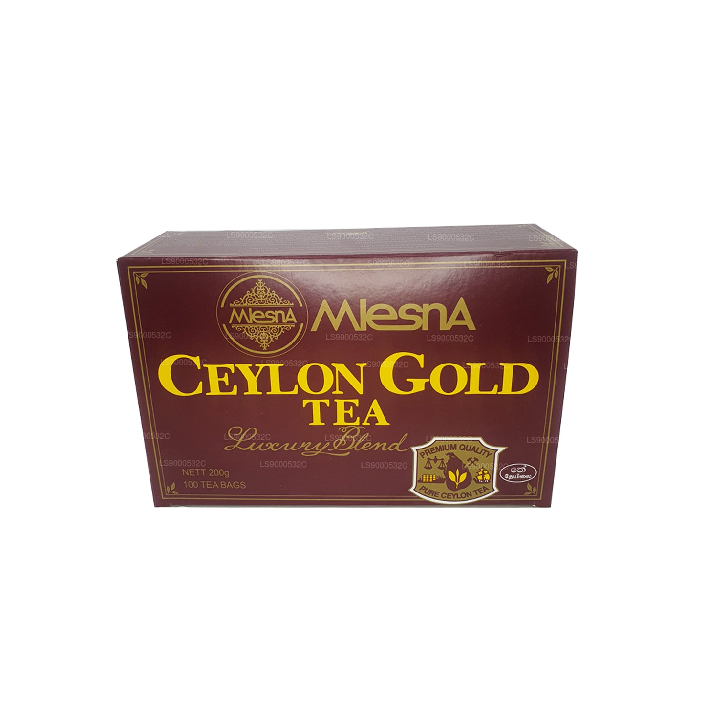 Mlesna Çay Seylan Altın 100 Çay Poşetleri (200g) İp ve Etiket