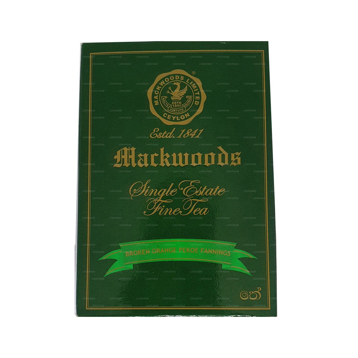 Mackwoods Tek Emlak Kırık Portakal Pekoe Fannings (BOPF) Gevşek Yaprak Seylan Siyah Çay (200g)