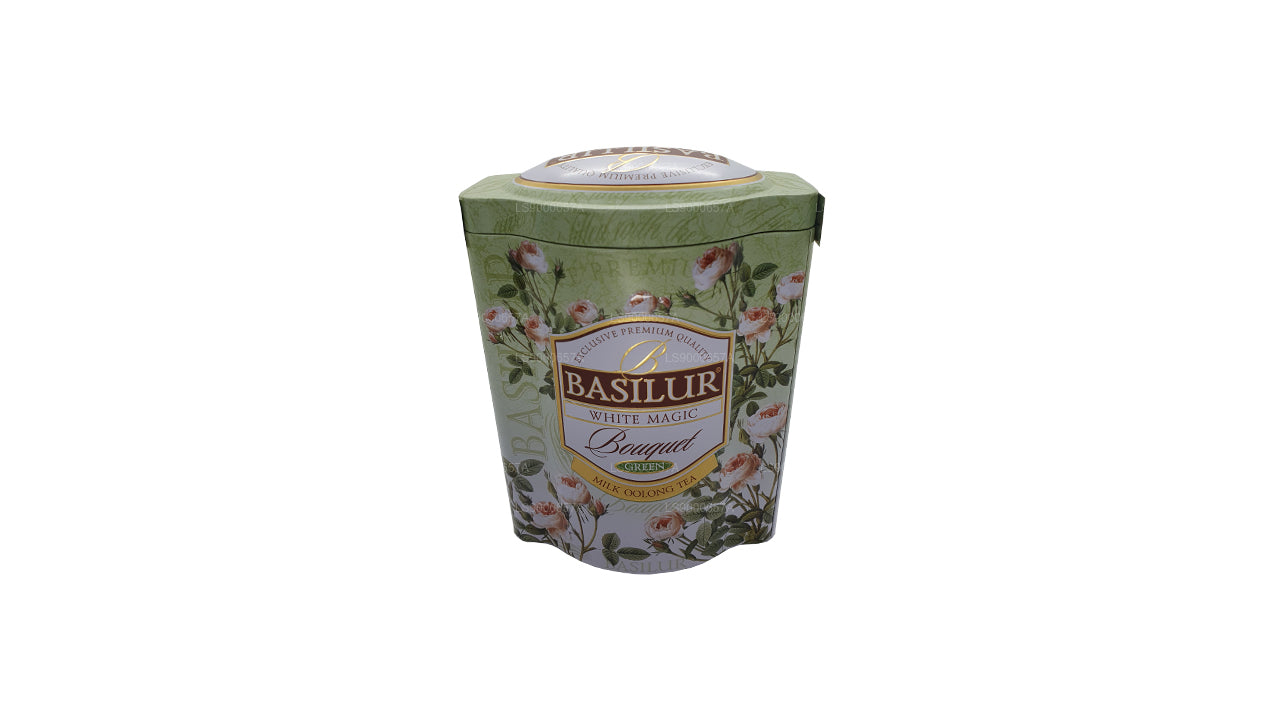 Basilur Beyaz Sihirli Buket Yeşil Caddy (100g)