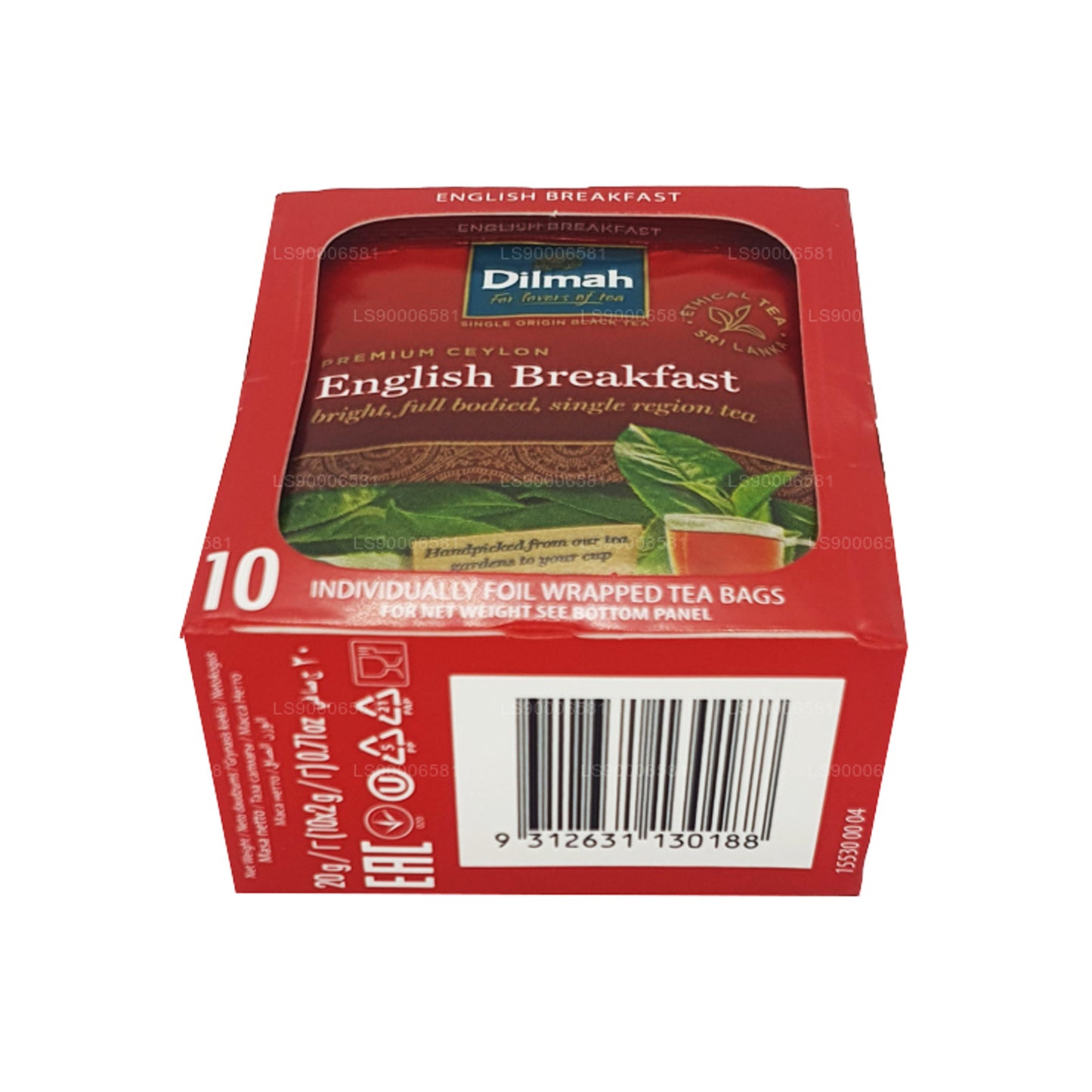 Dilmah İngiliz Kahvaltı Çayı (20g) 10 Bireysel Folyo Sarılı Çay Poşeti
