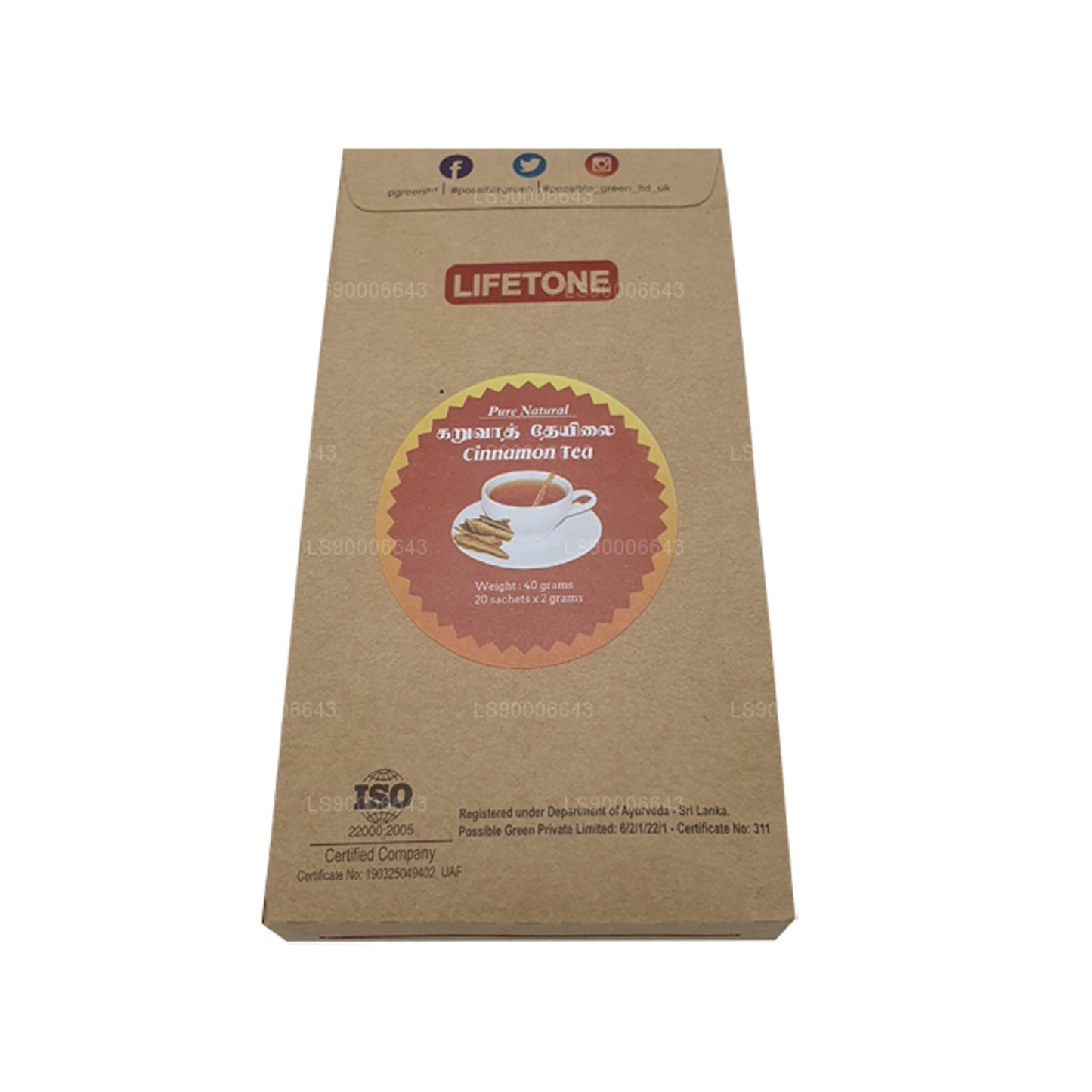 Lifetone Tarçın Çayı (40g)