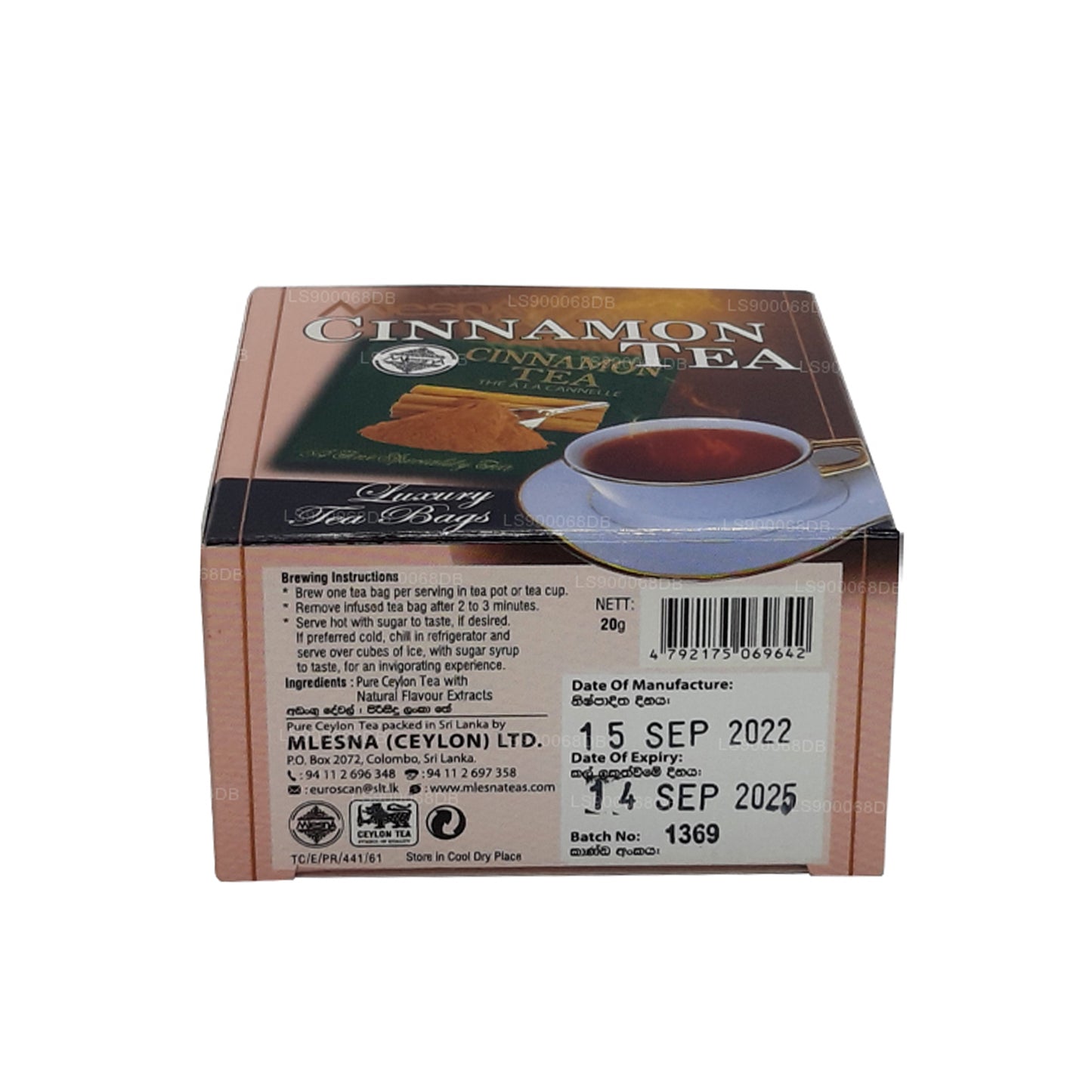 Mlesna Tarçın Çayı (20g) 10 Lüks Çay Poşeti