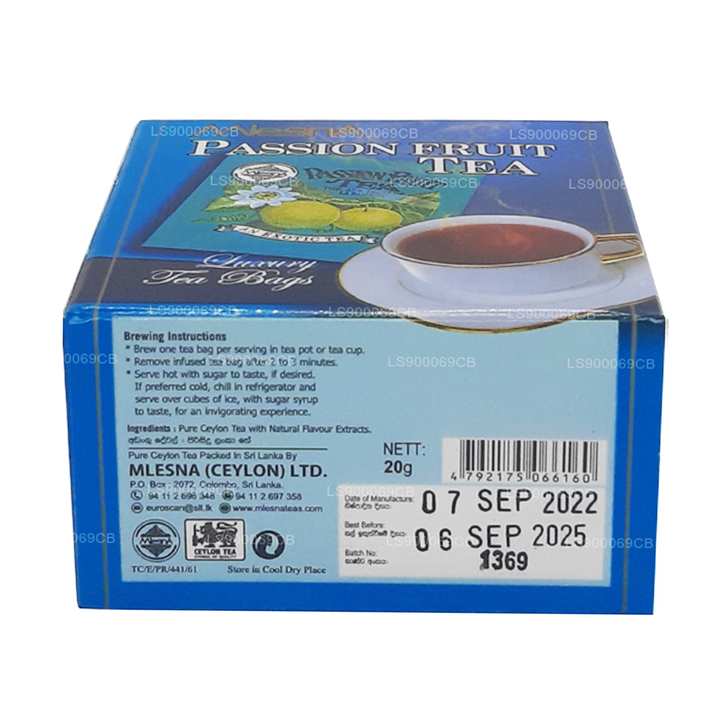 Mlesna Tutku Meyvesi Çayı (20g) 10 Lüks Çay Poşeti