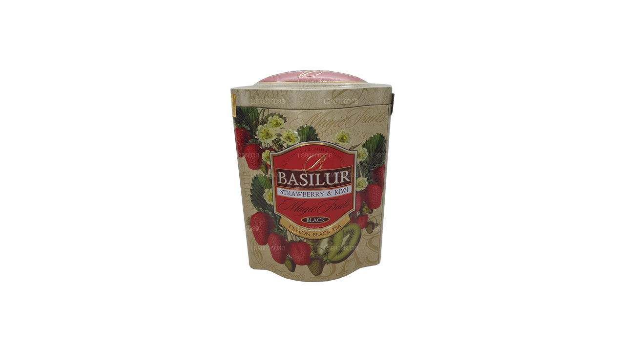 Basilur Çilek ve Kivi Sihirli Meyveler Teneke Kutu (100g)