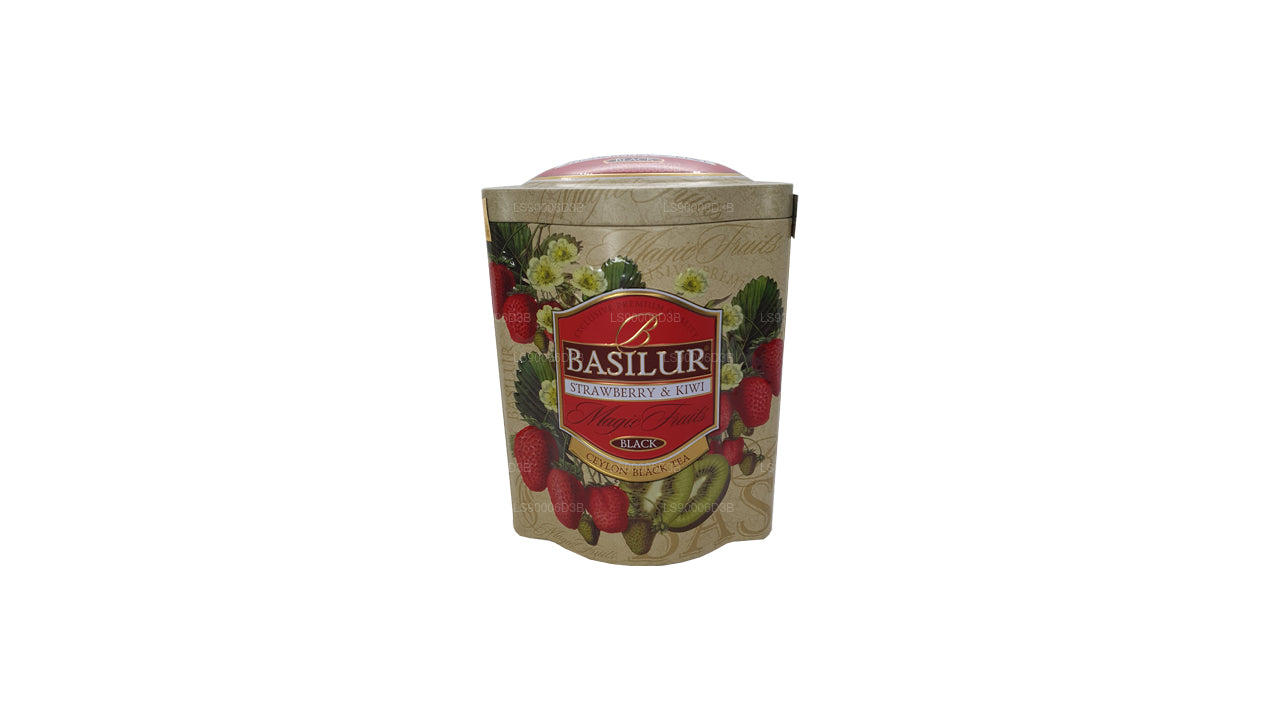 Basilur Çilek ve Kivi Sihirli Meyveler Teneke Kutu (100g)