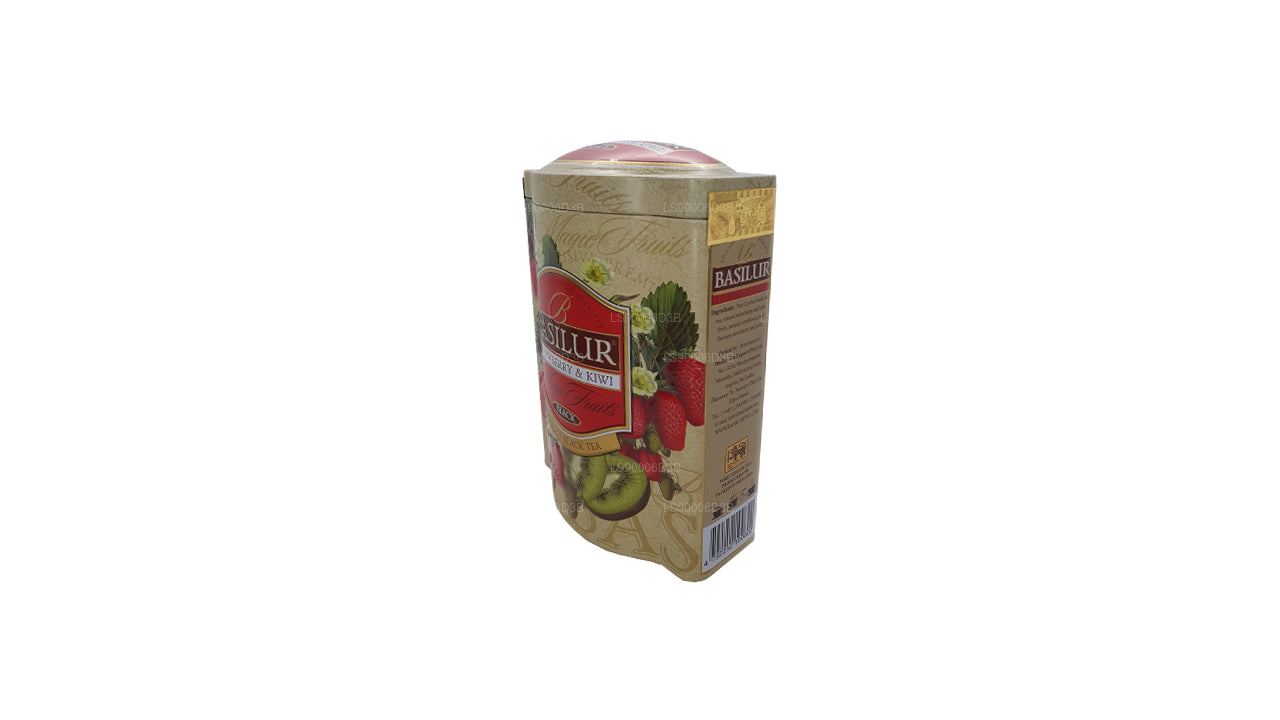 Basilur Çilek ve Kivi Sihirli Meyveler Teneke Kutu (100g)