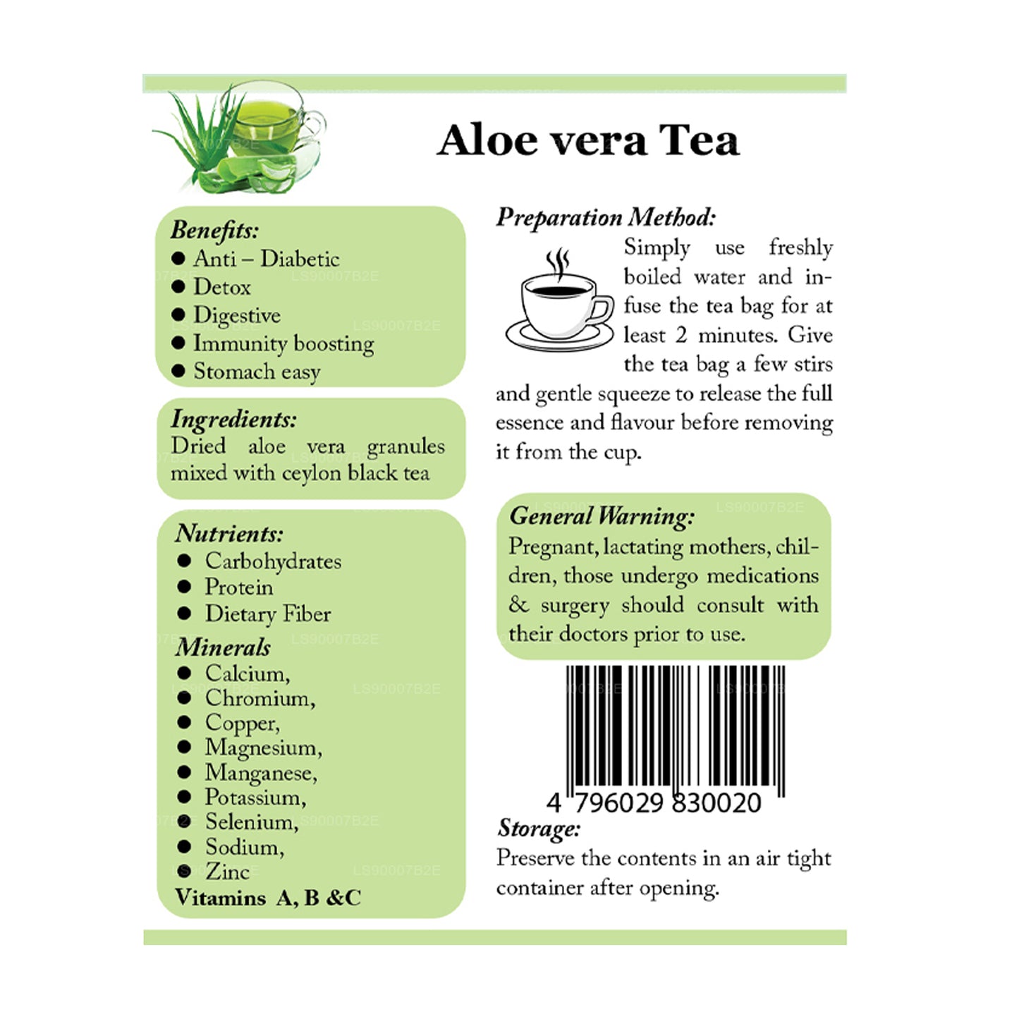 Lifetone Aloe Vera Çayı (40g)