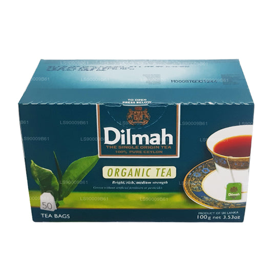 Dilmah Organik Çay (100g) 50 Çay Poşetleri