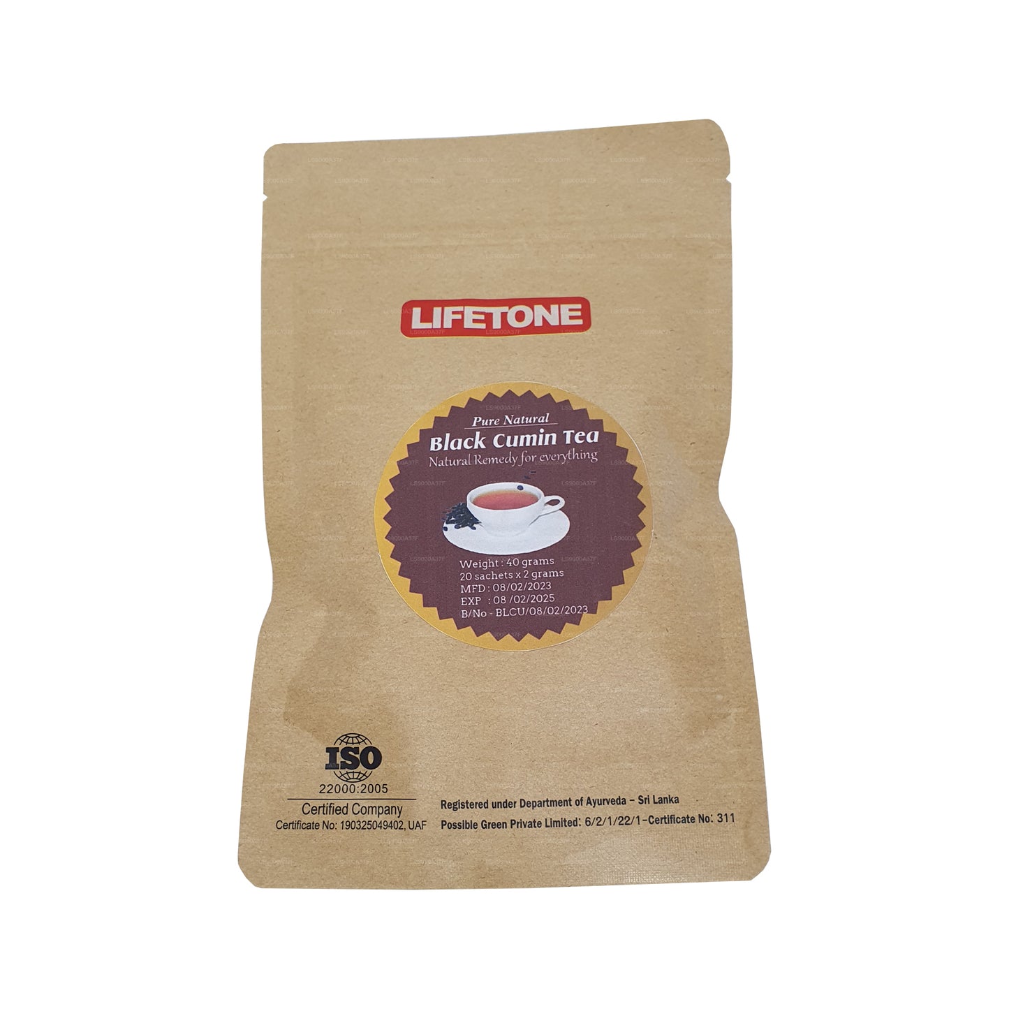 Lifetone Siyah Kimyon Çayı (40g)