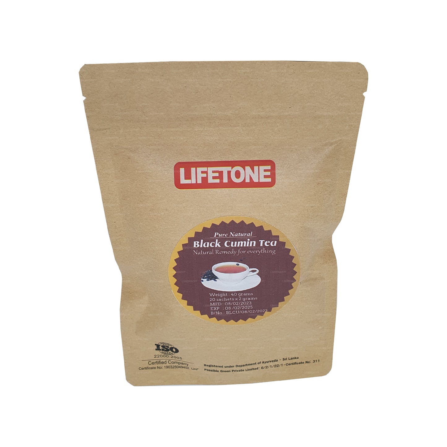 Lifetone Siyah Kimyon Çayı (40g)