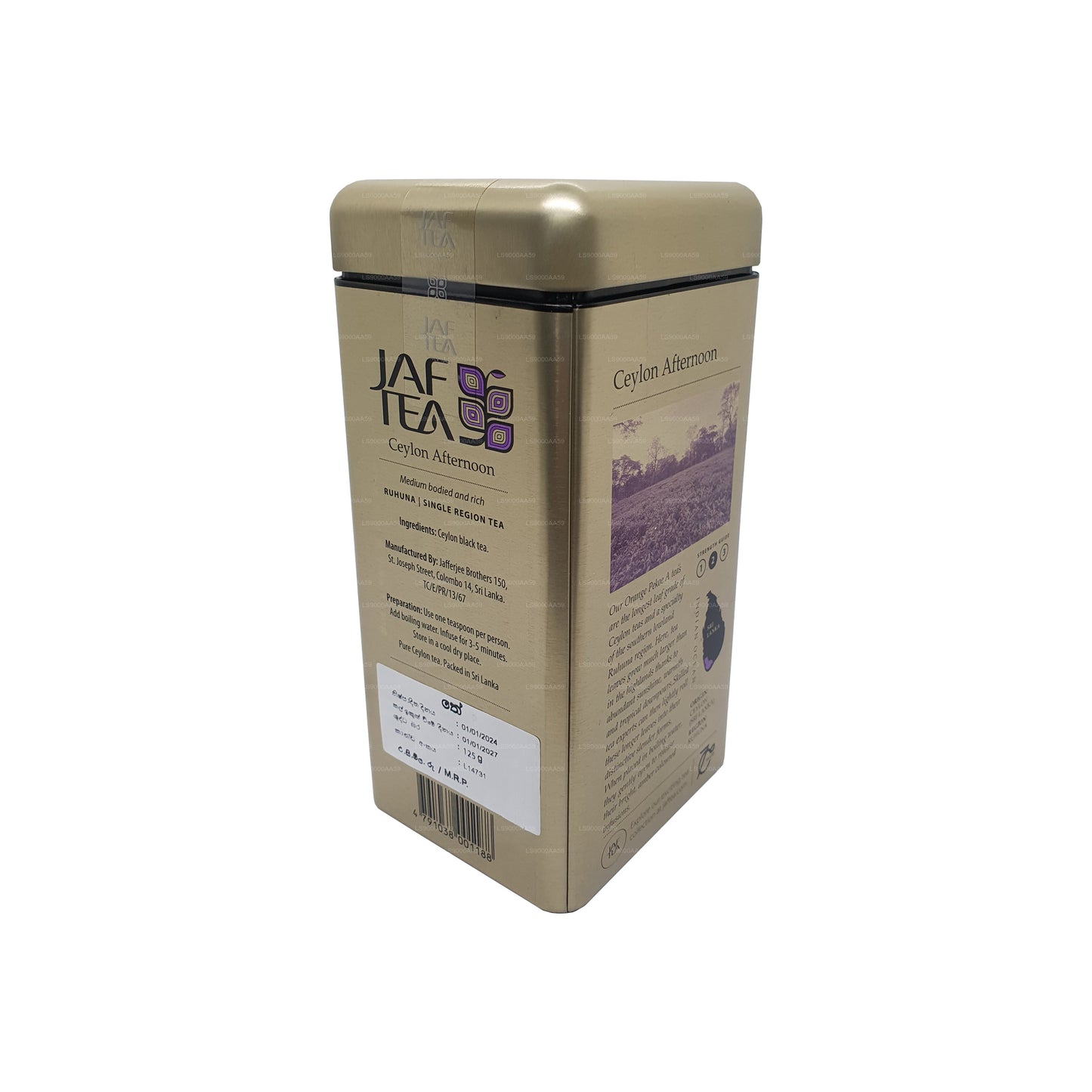 Jaf Çay Klasik Altın Koleksiyonu Seylan Öğleden Sonra Caddy (125g)