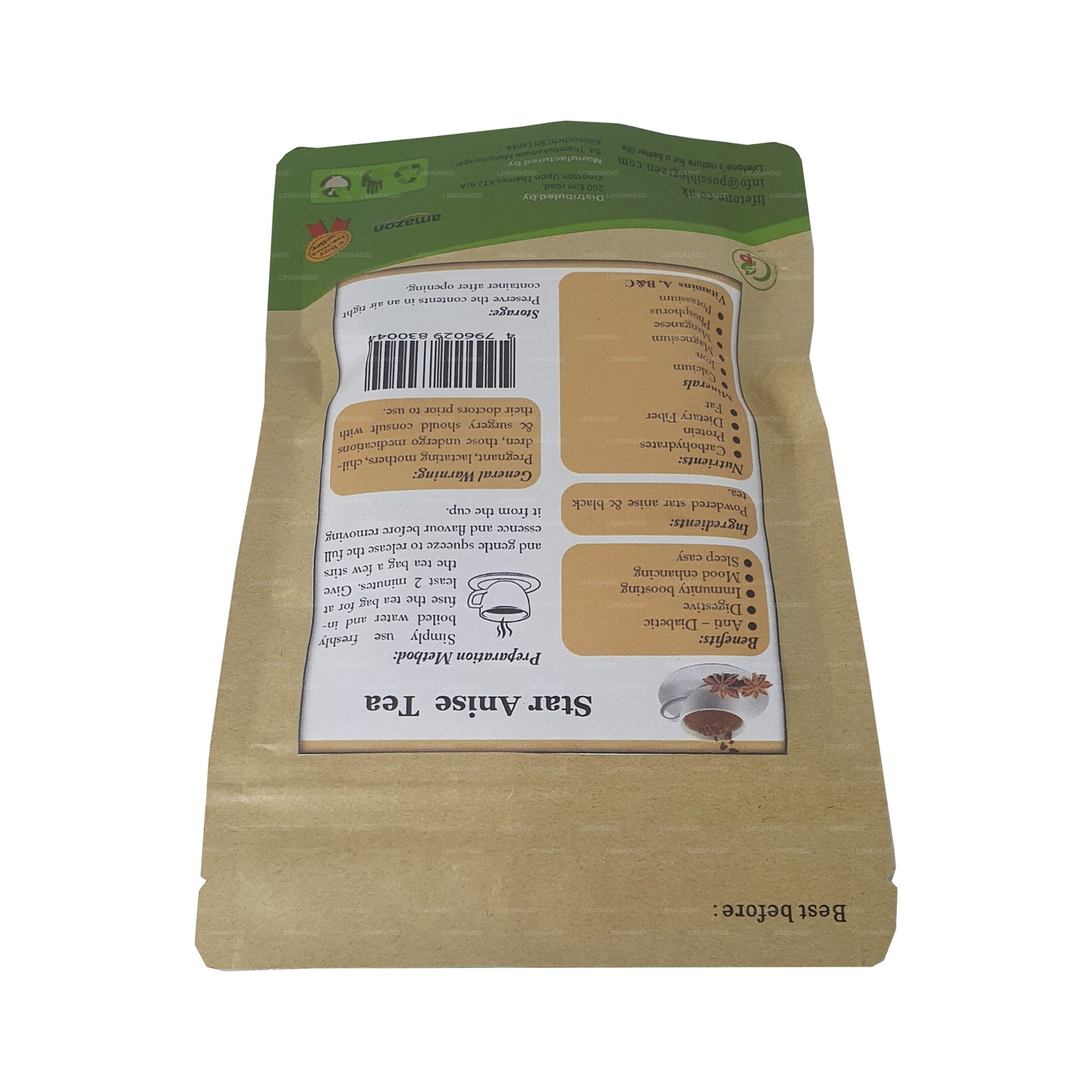 Lifetone Yıldız Anason Çayı (40g)
