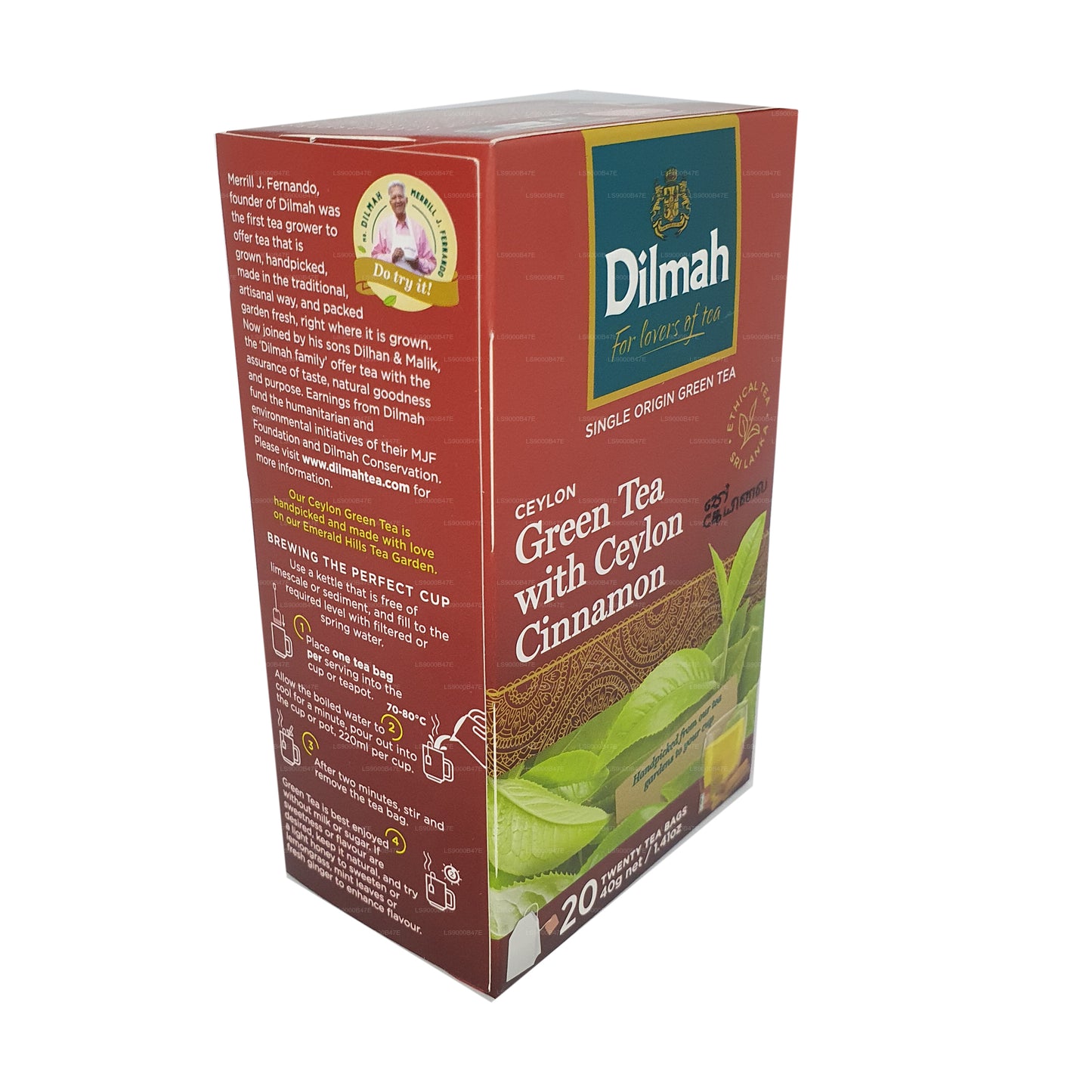 Dilmah Seylan Yeşil Çay Seylan Tarçınlı (40g) 20 Poşet Çay