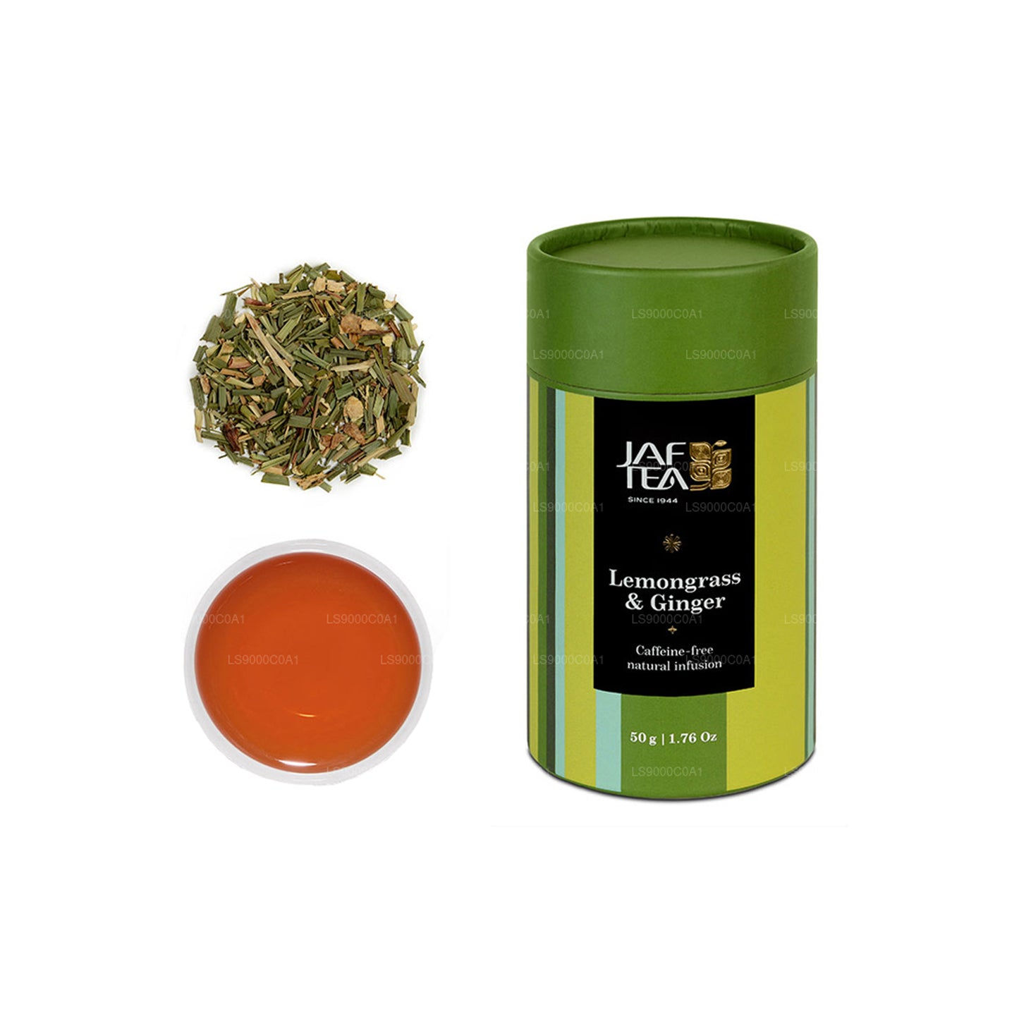 Jaf Çay Limon Otu ve Zencefil Yaprağı Çay Caddy (50g)